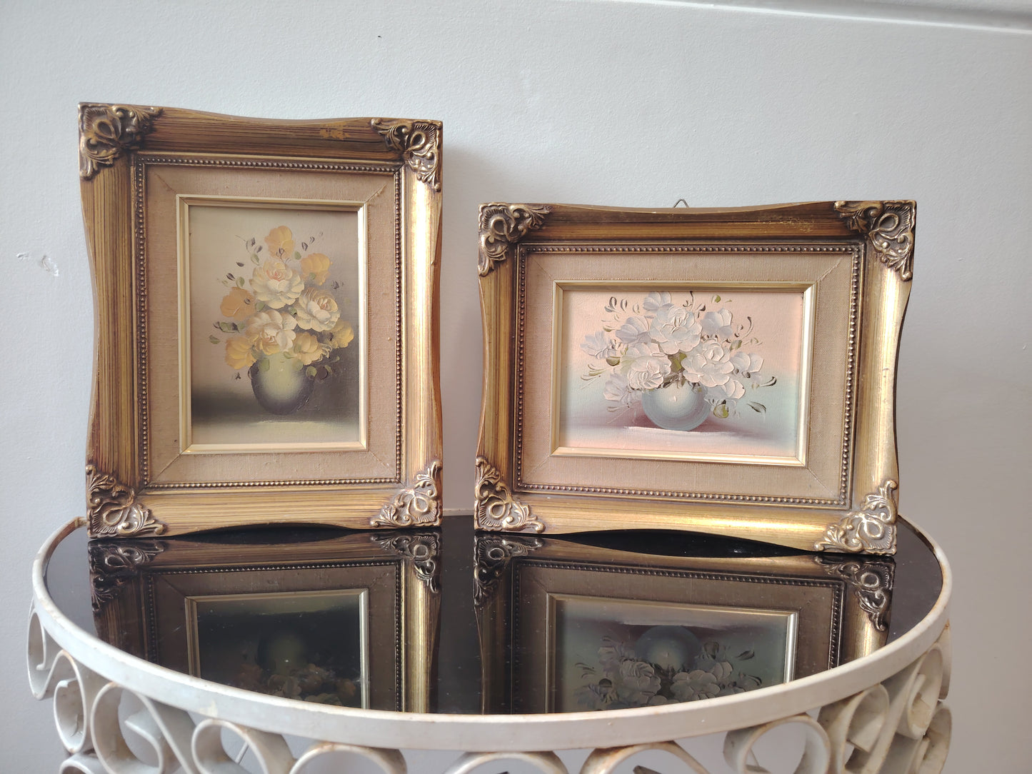 Pair of Vintage Original Oil Paintings