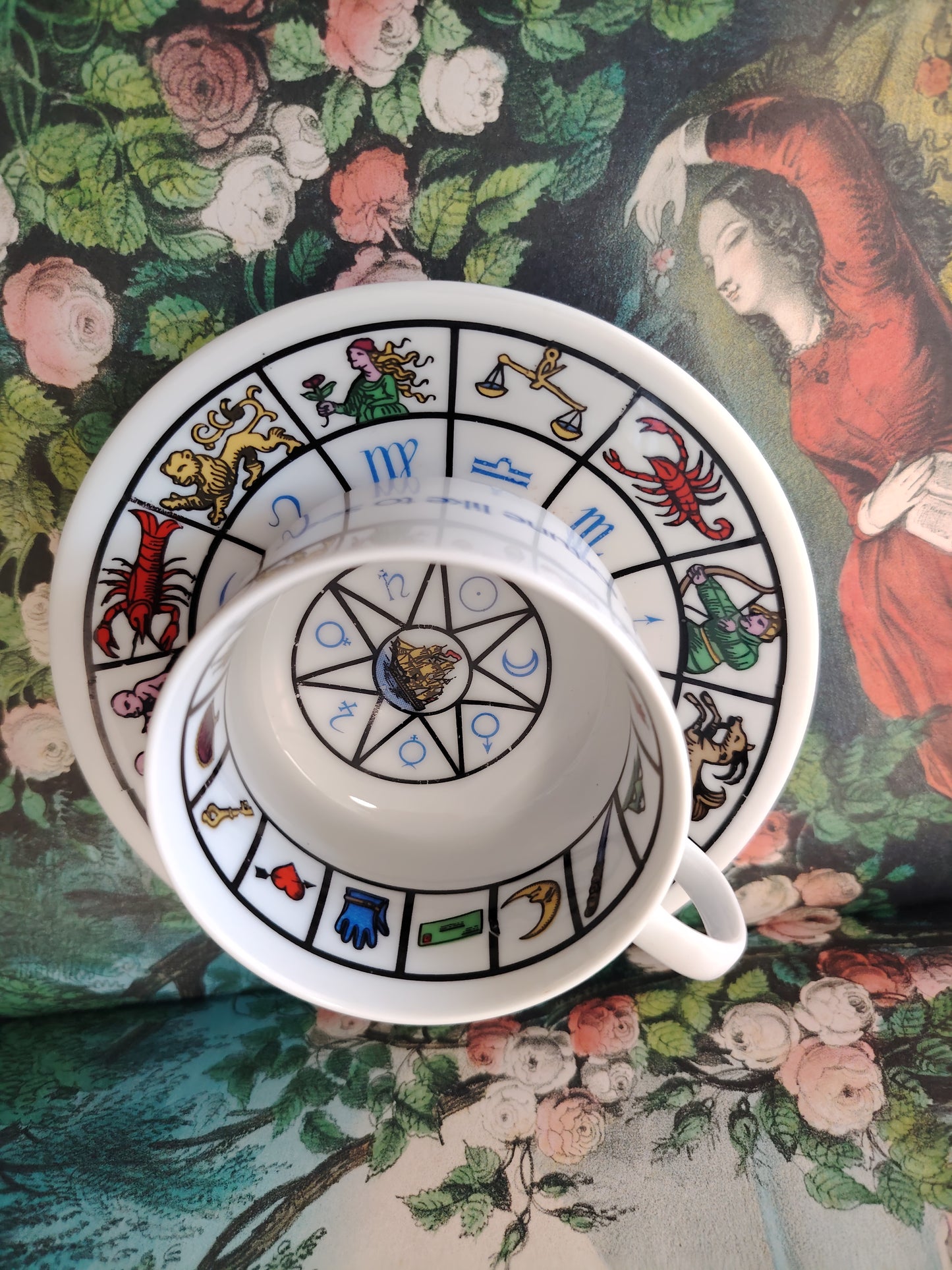 Vintage Fortune Cup and Saucer