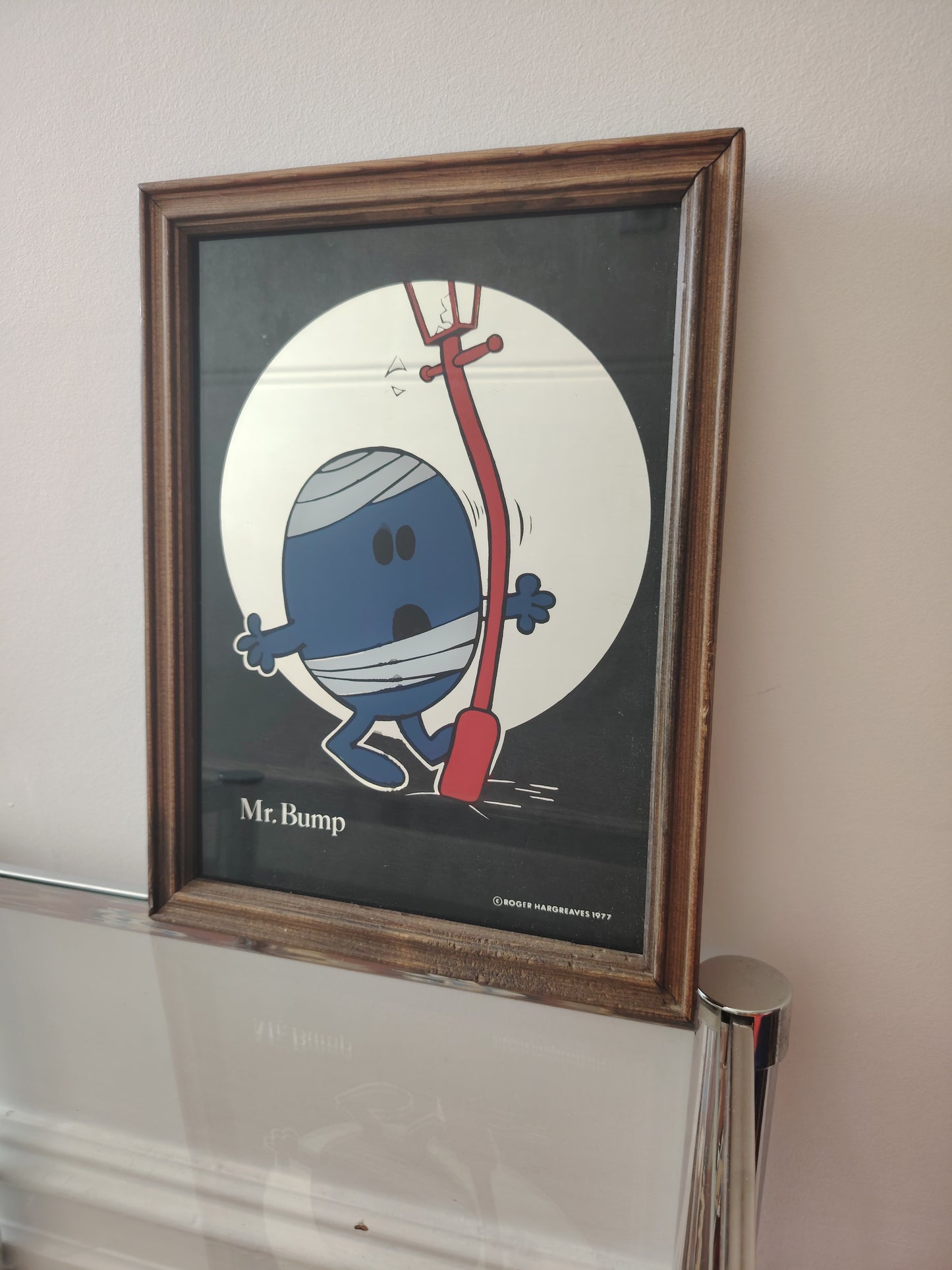 Vintage 70's Mr Bump Picture Mirror