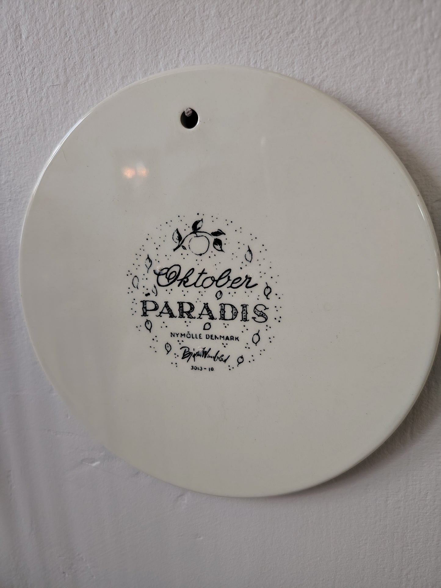 Bjorn Wiinblad wall plaque/ October plate designed for Nymolle Denmark.