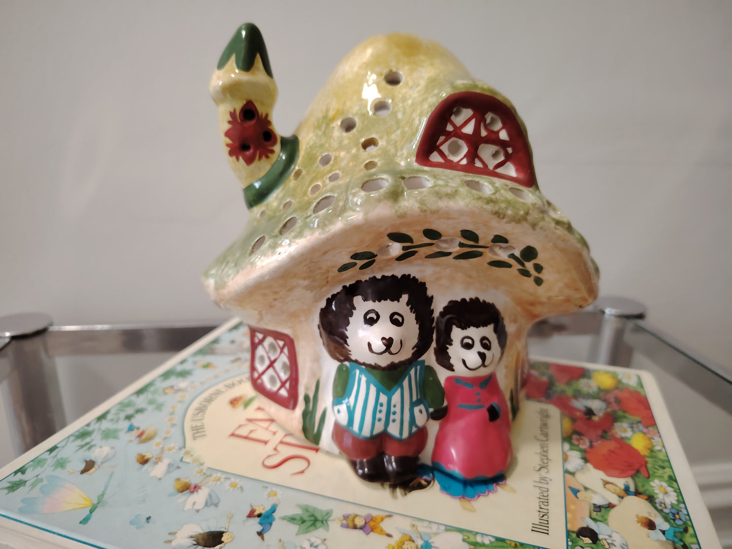 Vintage 80's Toadstool House Lamp