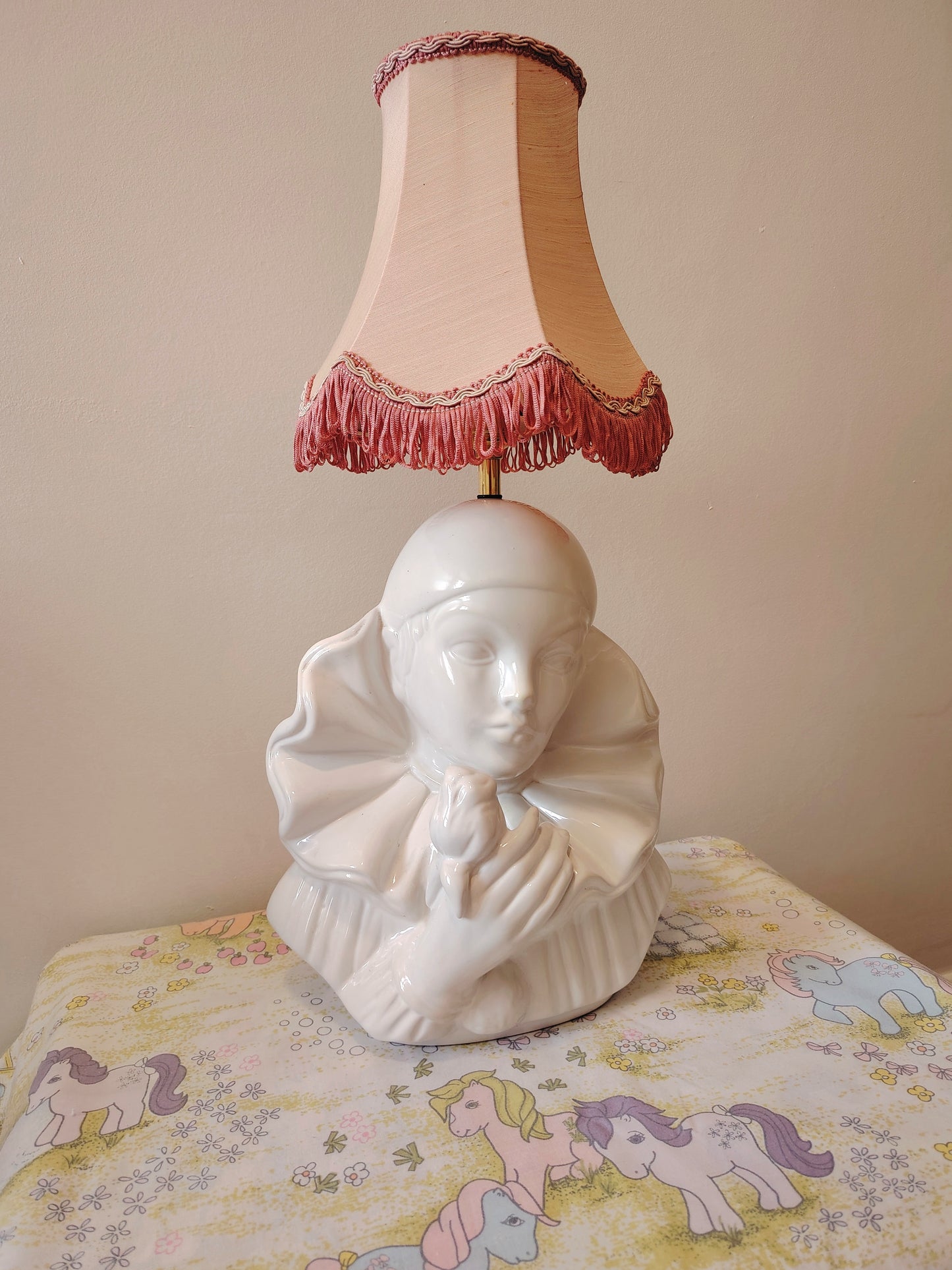 Upcycled Vintage Pierrot Lamp