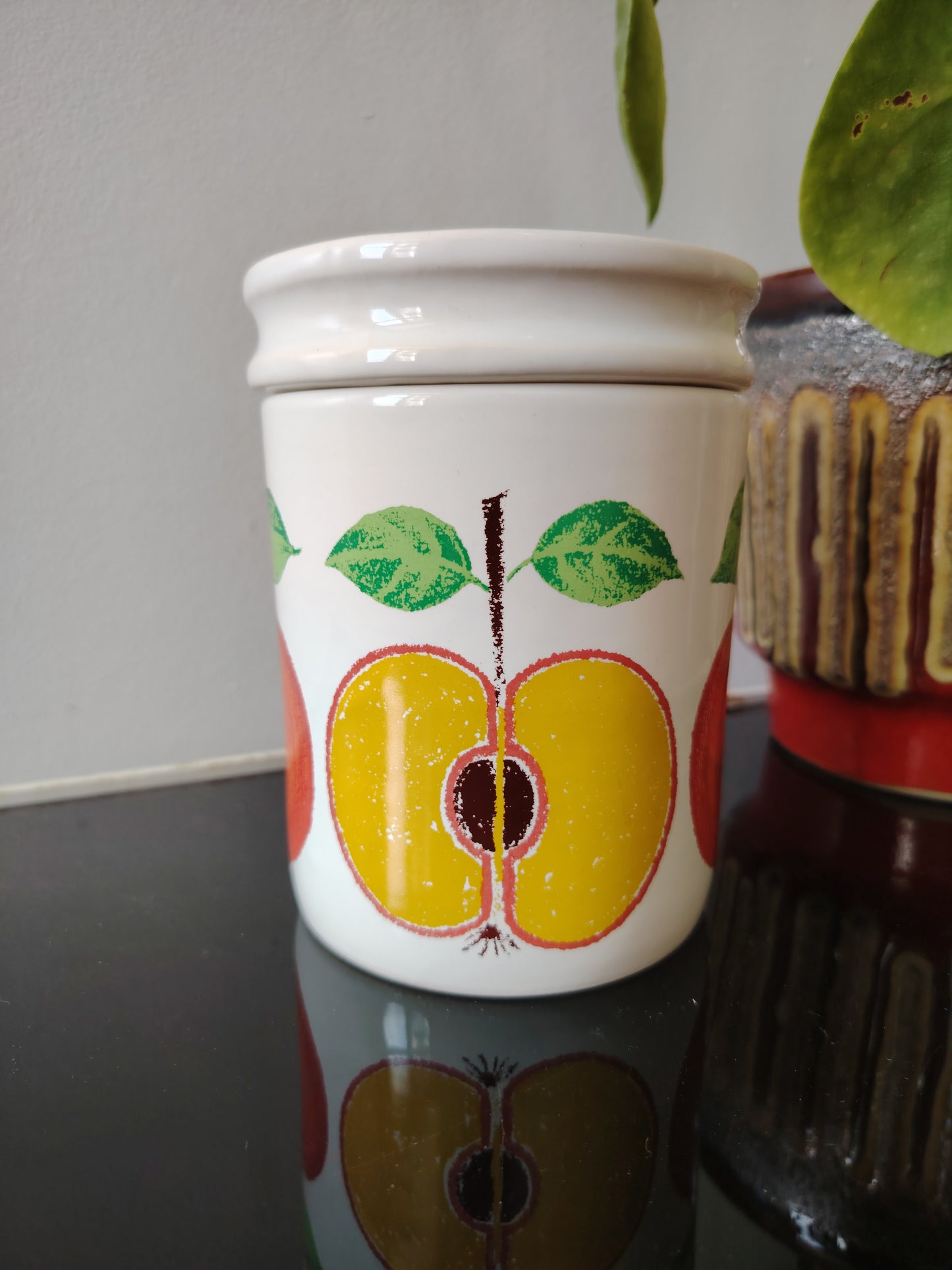 Vintage West German Apple design Cannister