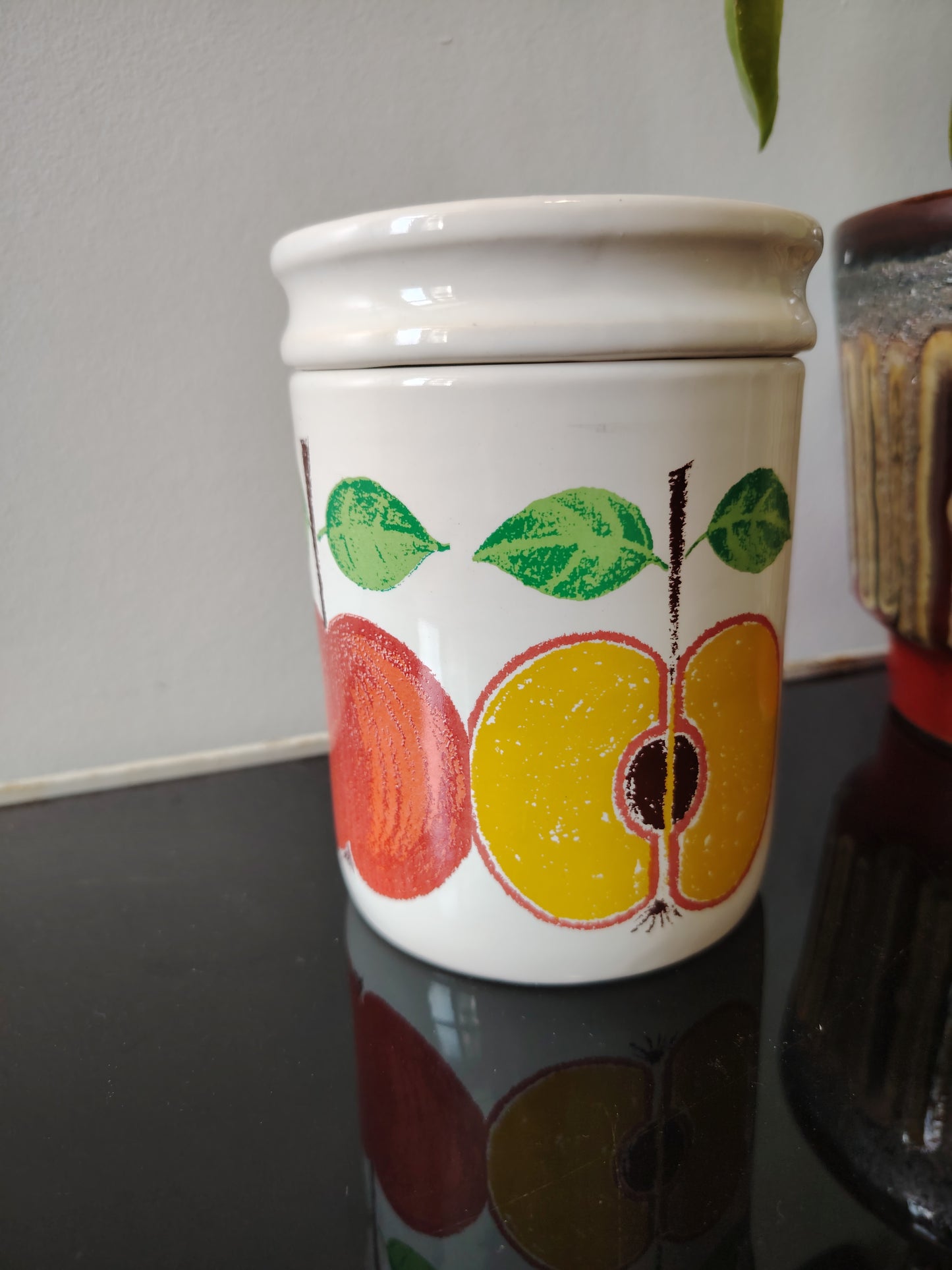 Vintage West German Apple design Cannister