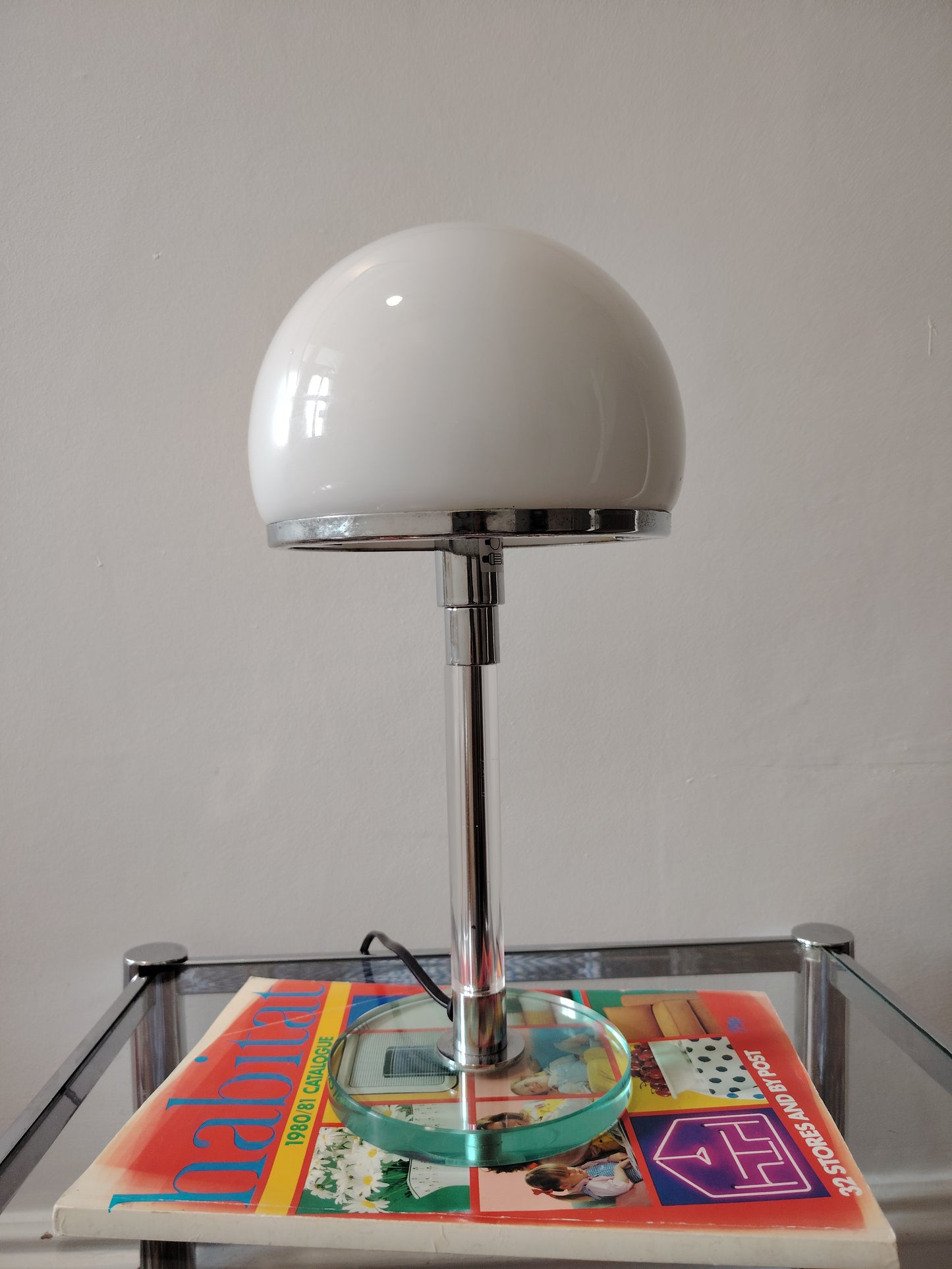 Vintage Bauhaus Style Mushroom Lamp