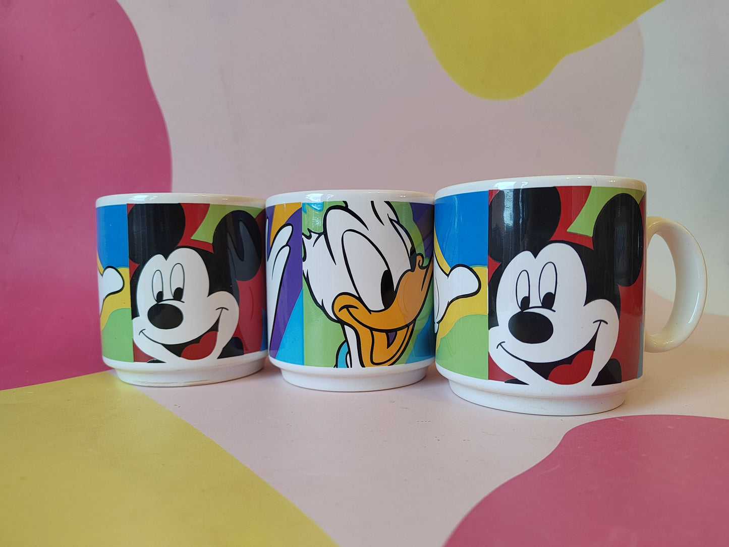 Trio of Vintage 90's Disney Mugs