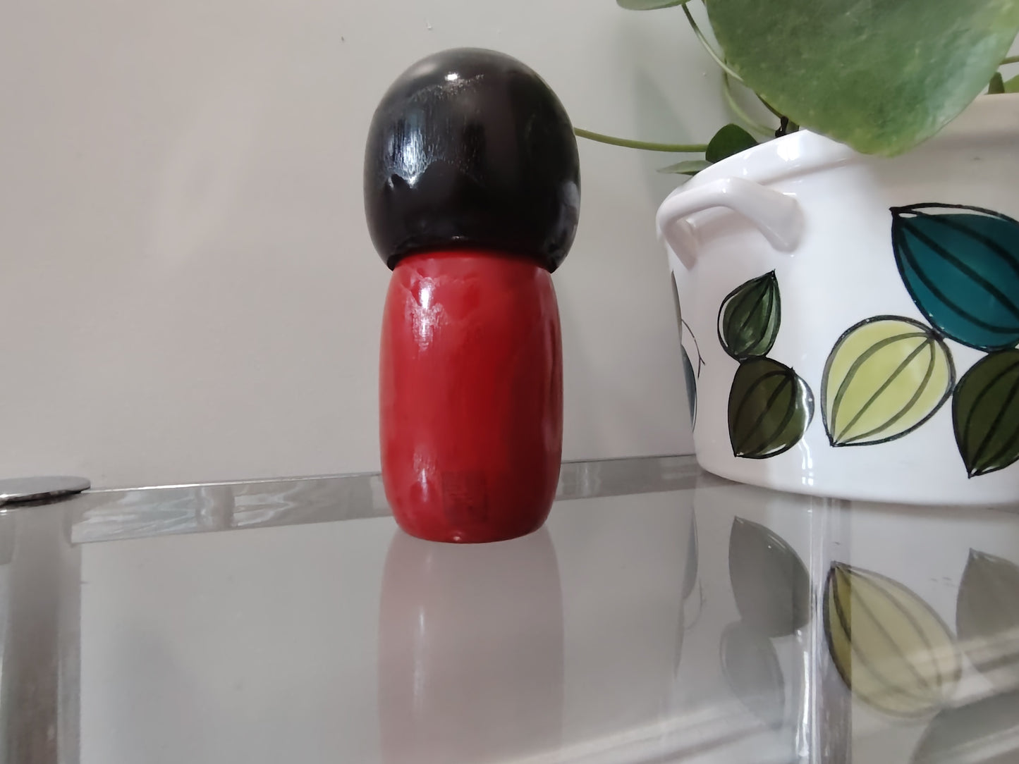 Vintage Japanese Kokeshi Doll Red