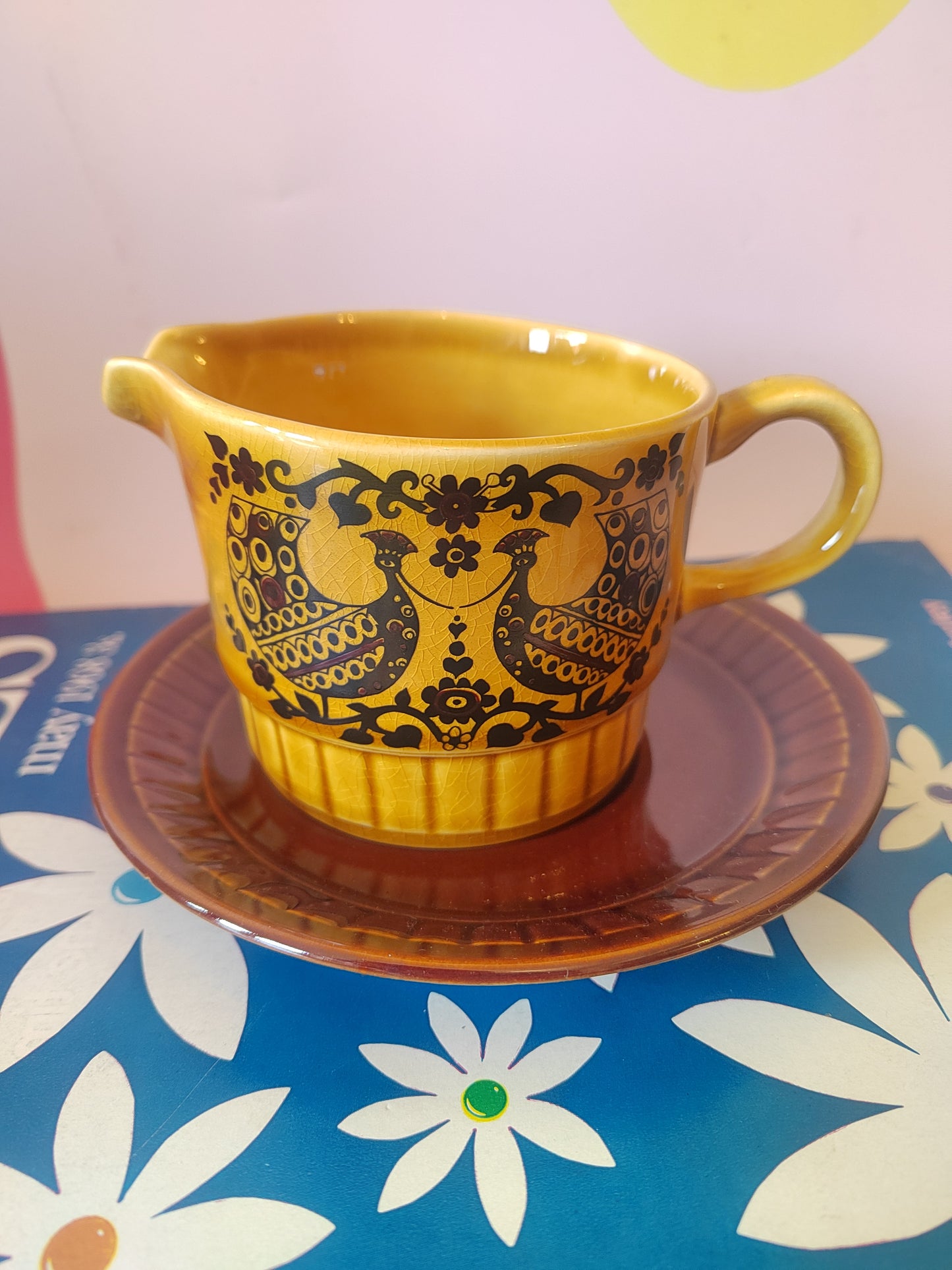 Vintage Palissy "Duet" Milk Jug