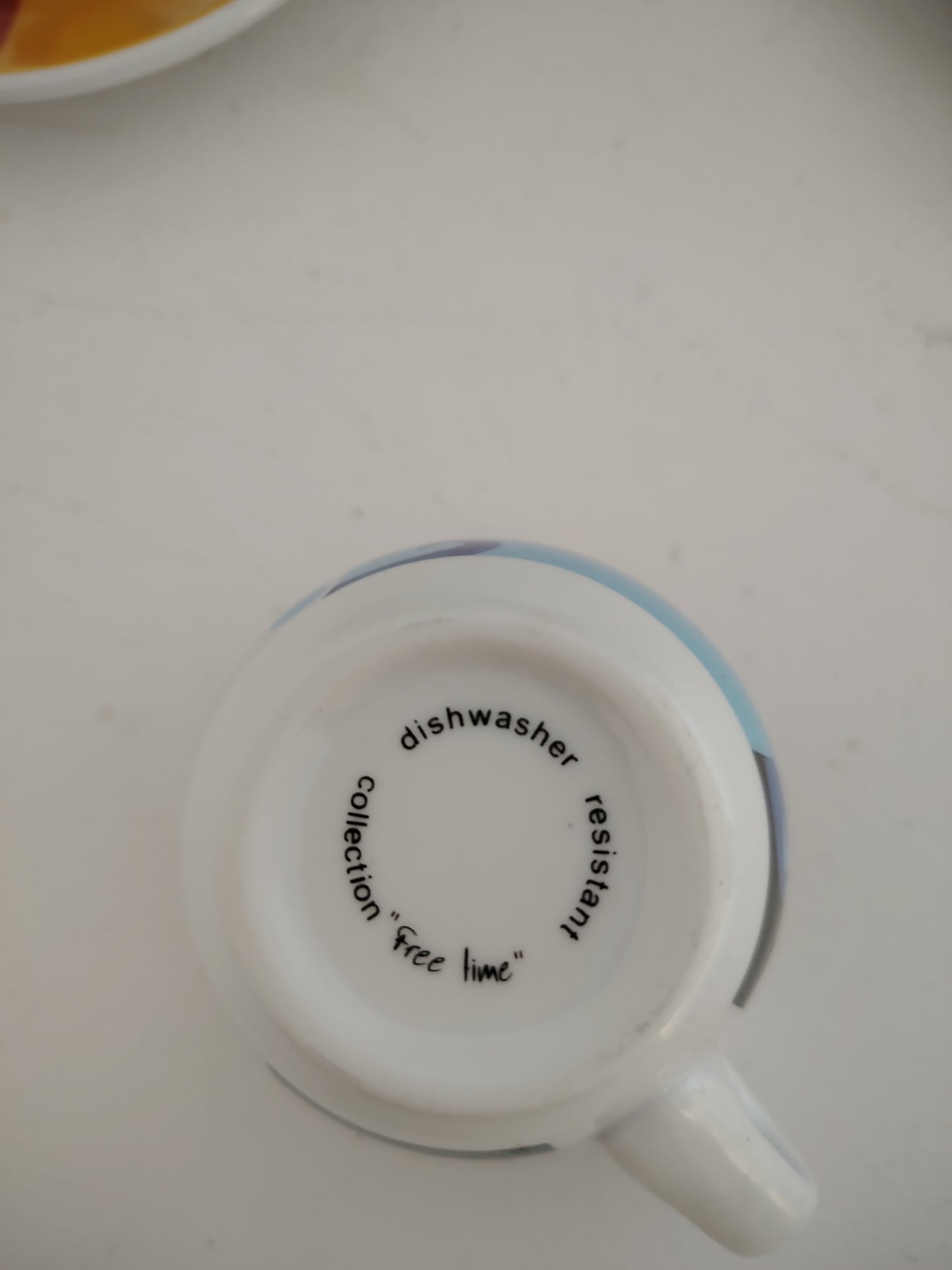 Set of 6 Vintage Eye Design Espresso Cups and Saucers