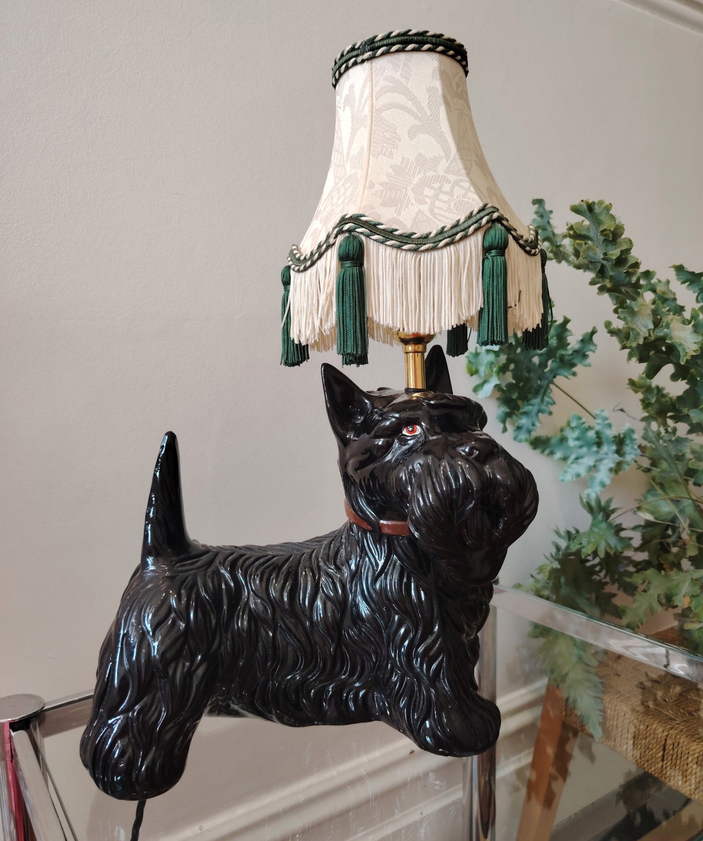 Upcycled Scottie Dog Lamp