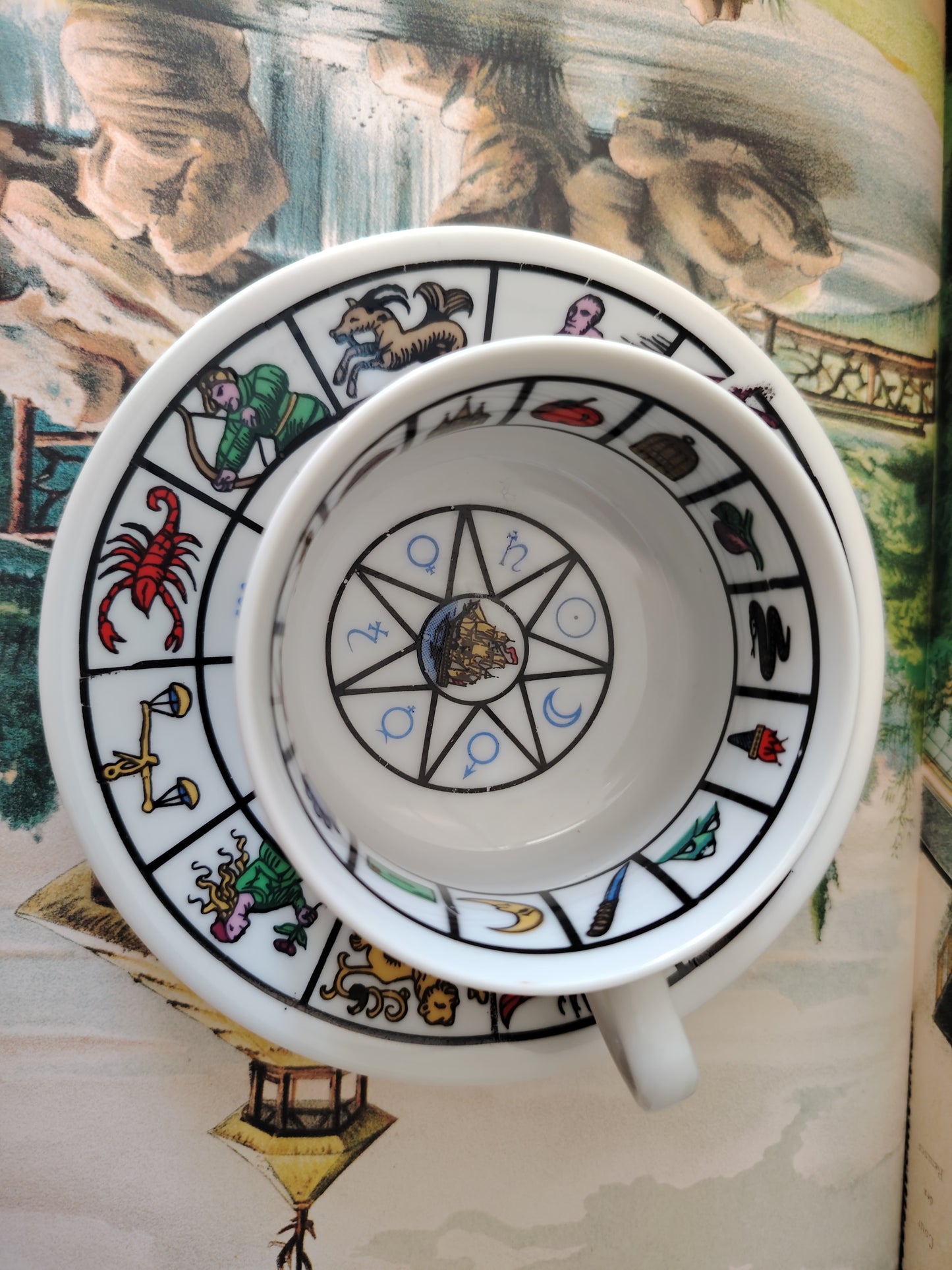 Vintage Fortune Cup and Saucer