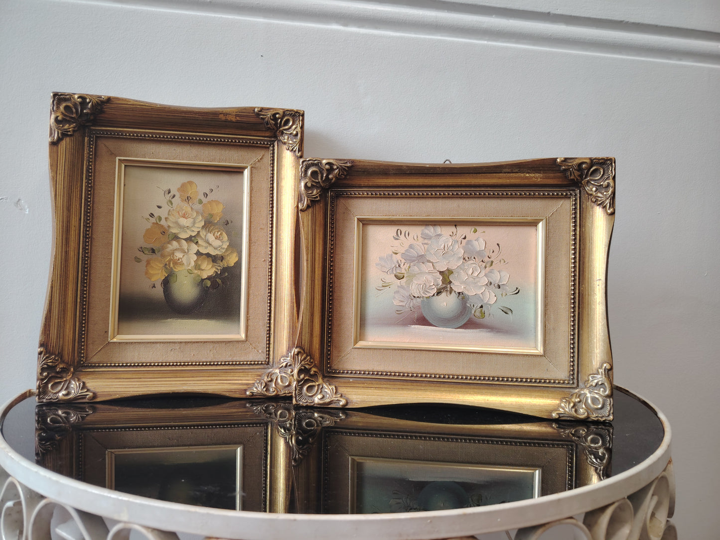 Pair of Vintage Original Oil Paintings