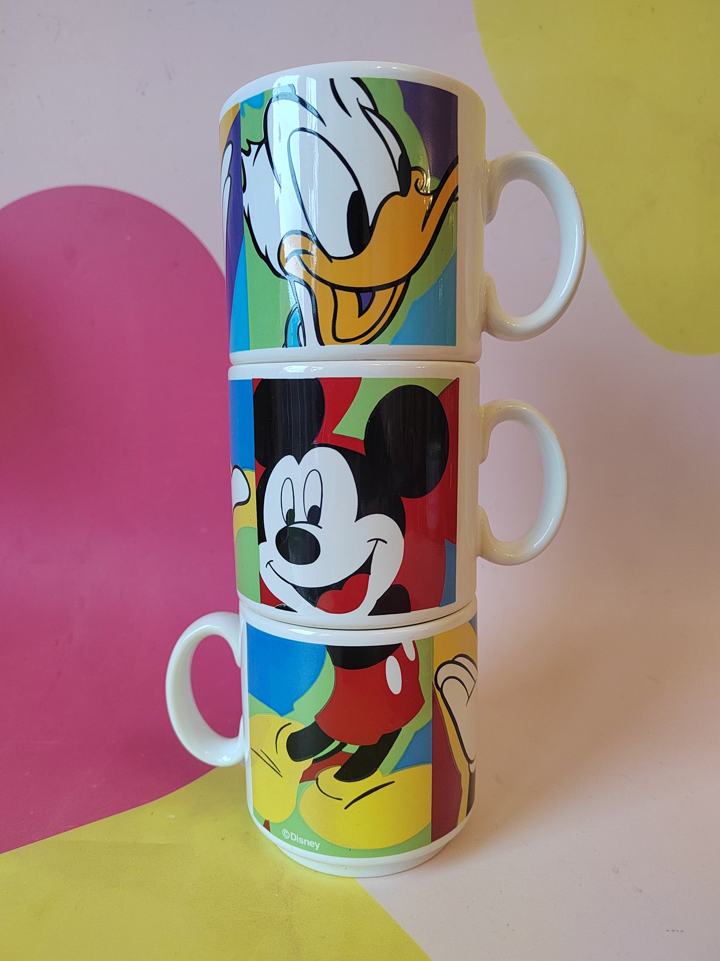 Trio of Vintage 90's Disney Mugs