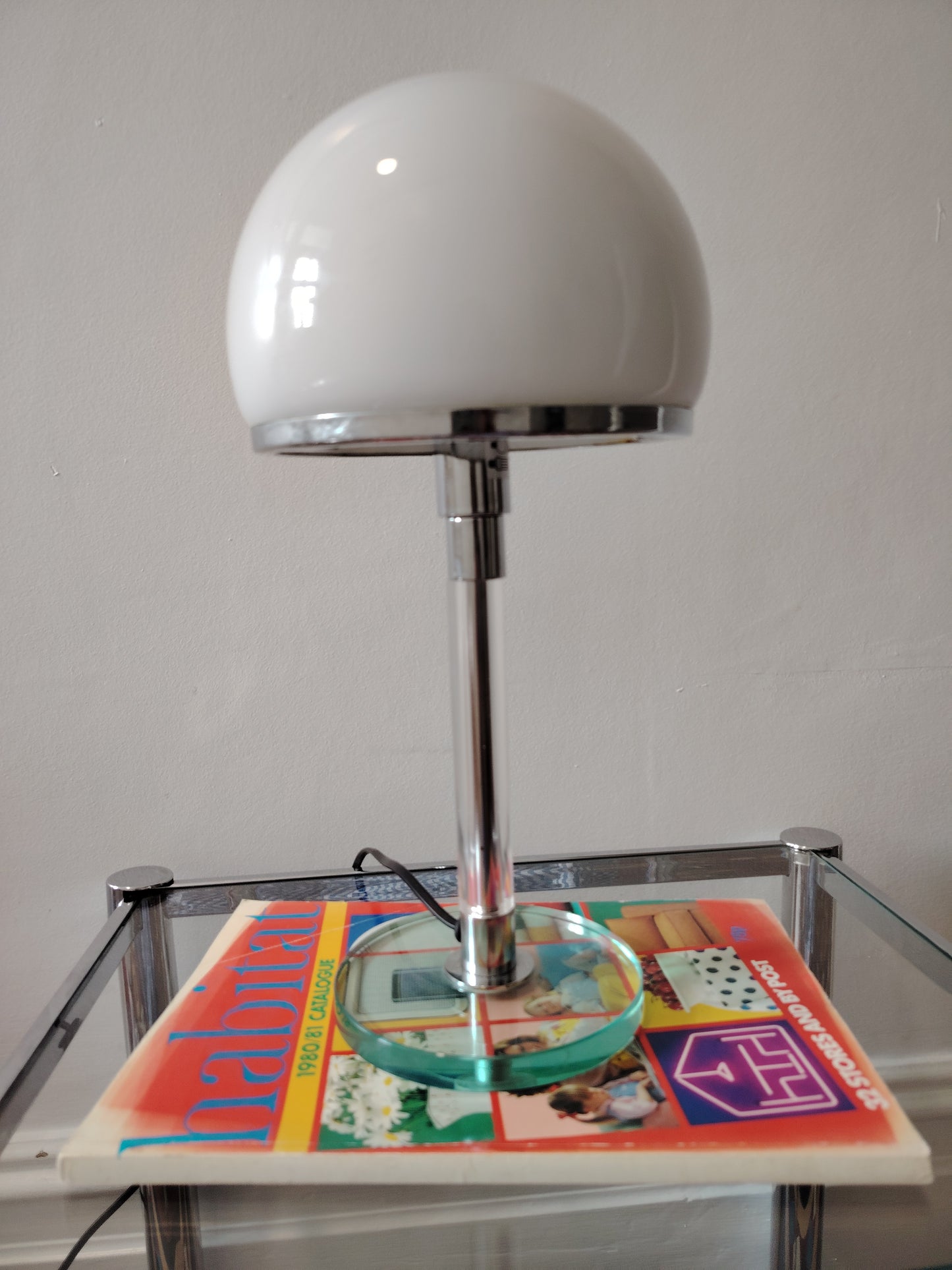 Vintage Bauhaus Style Mushroom Lamp
