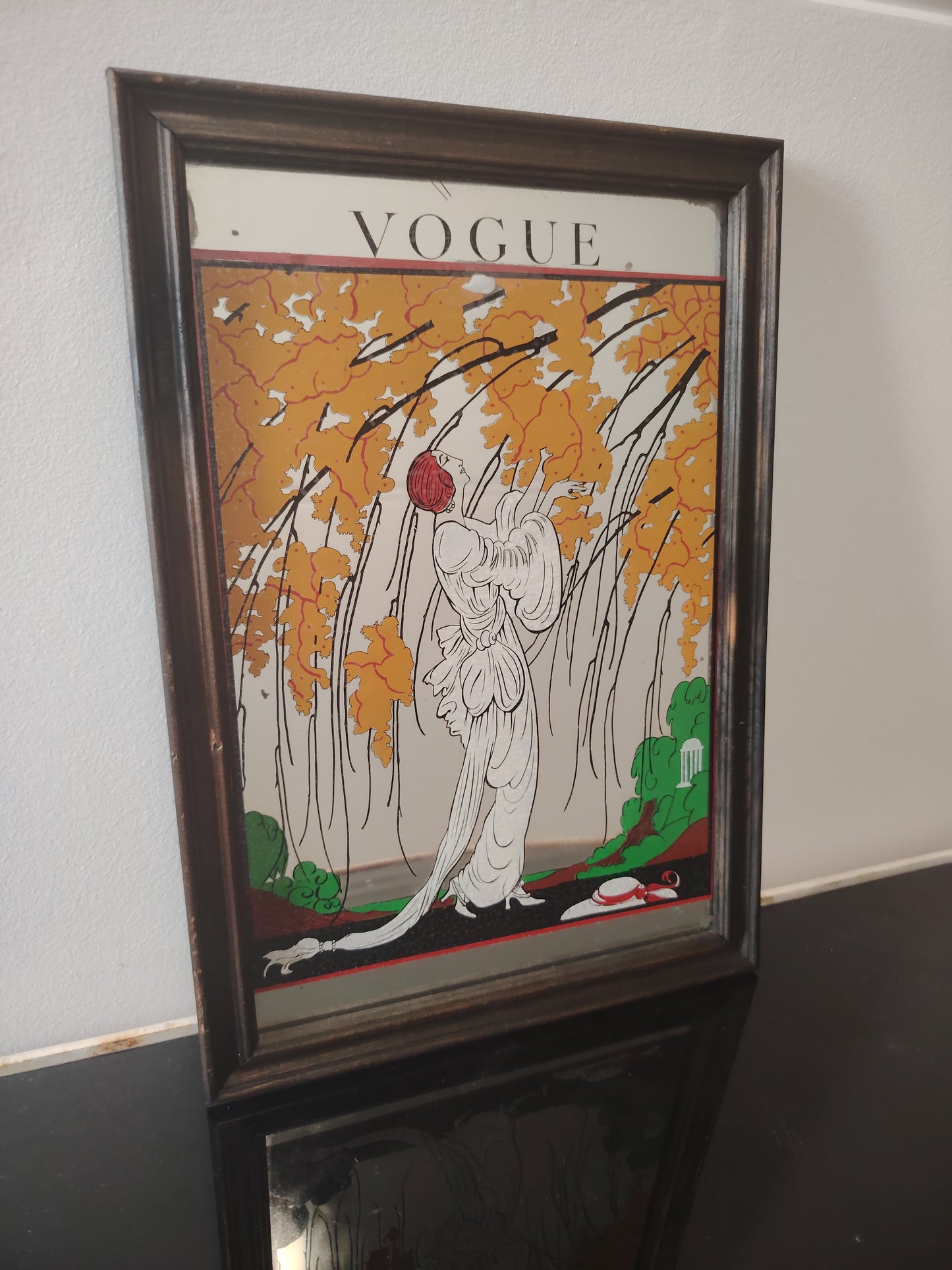 Vintage Art Deco Vogue Mirror