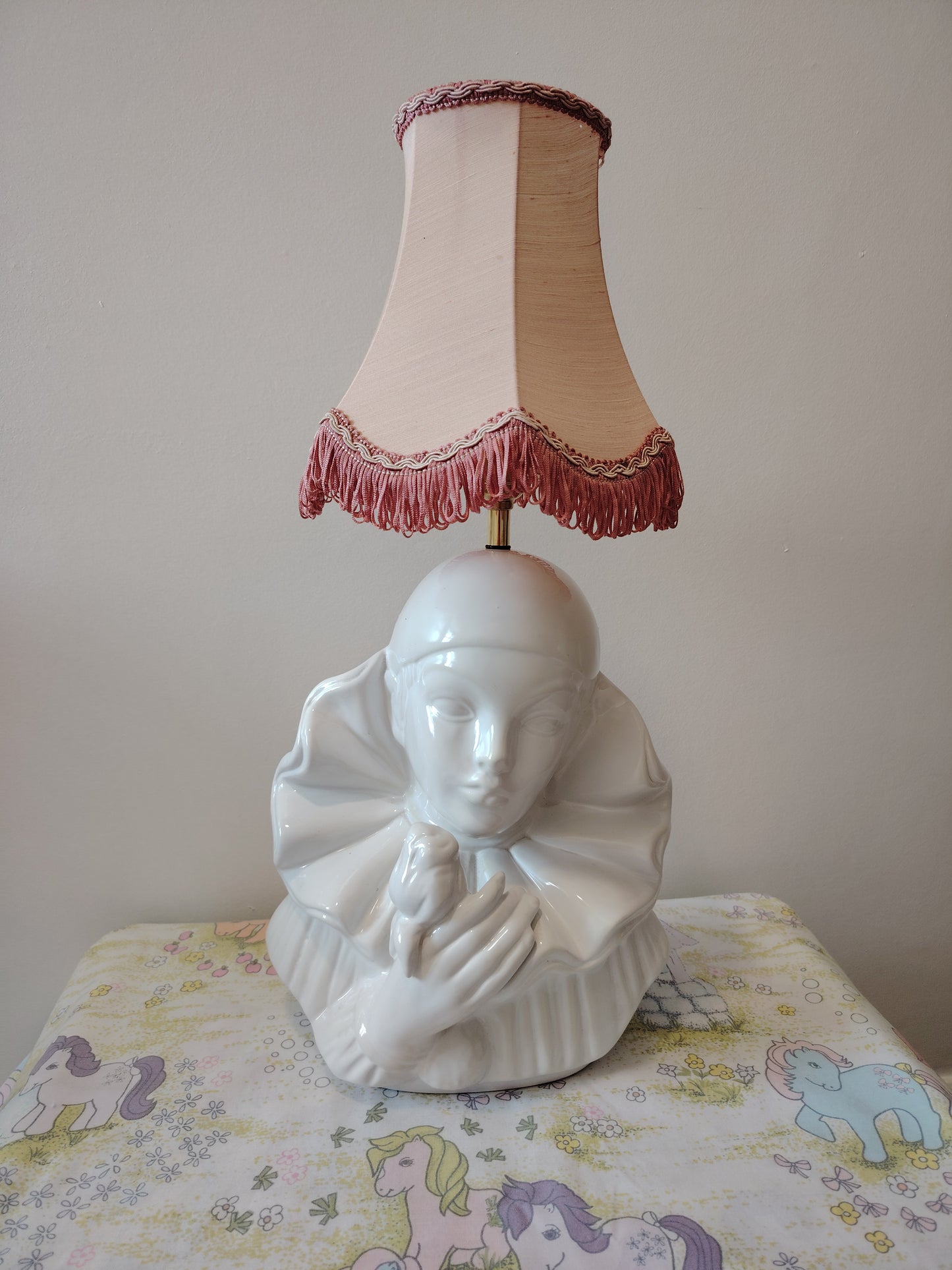 Upcycled Vintage Pierrot Lamp