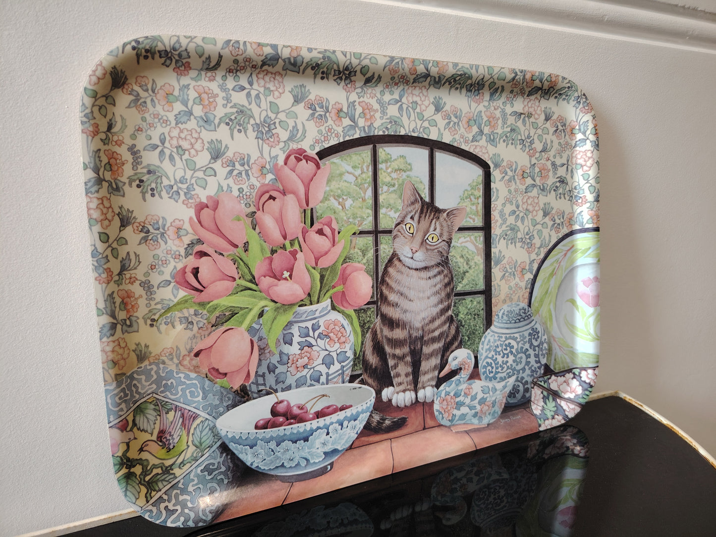 1980's Vintage Cat Tray by Jenny Barron