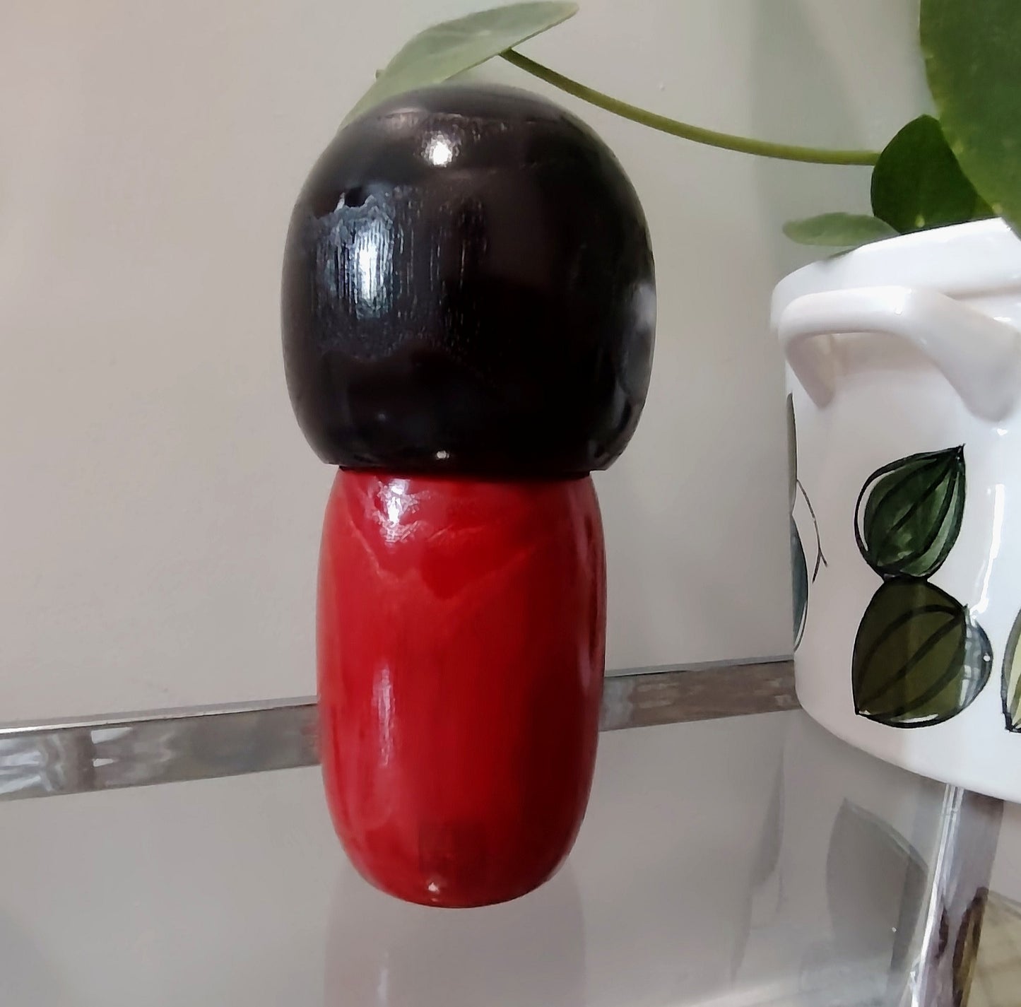 Vintage Japanese Kokeshi Doll Red