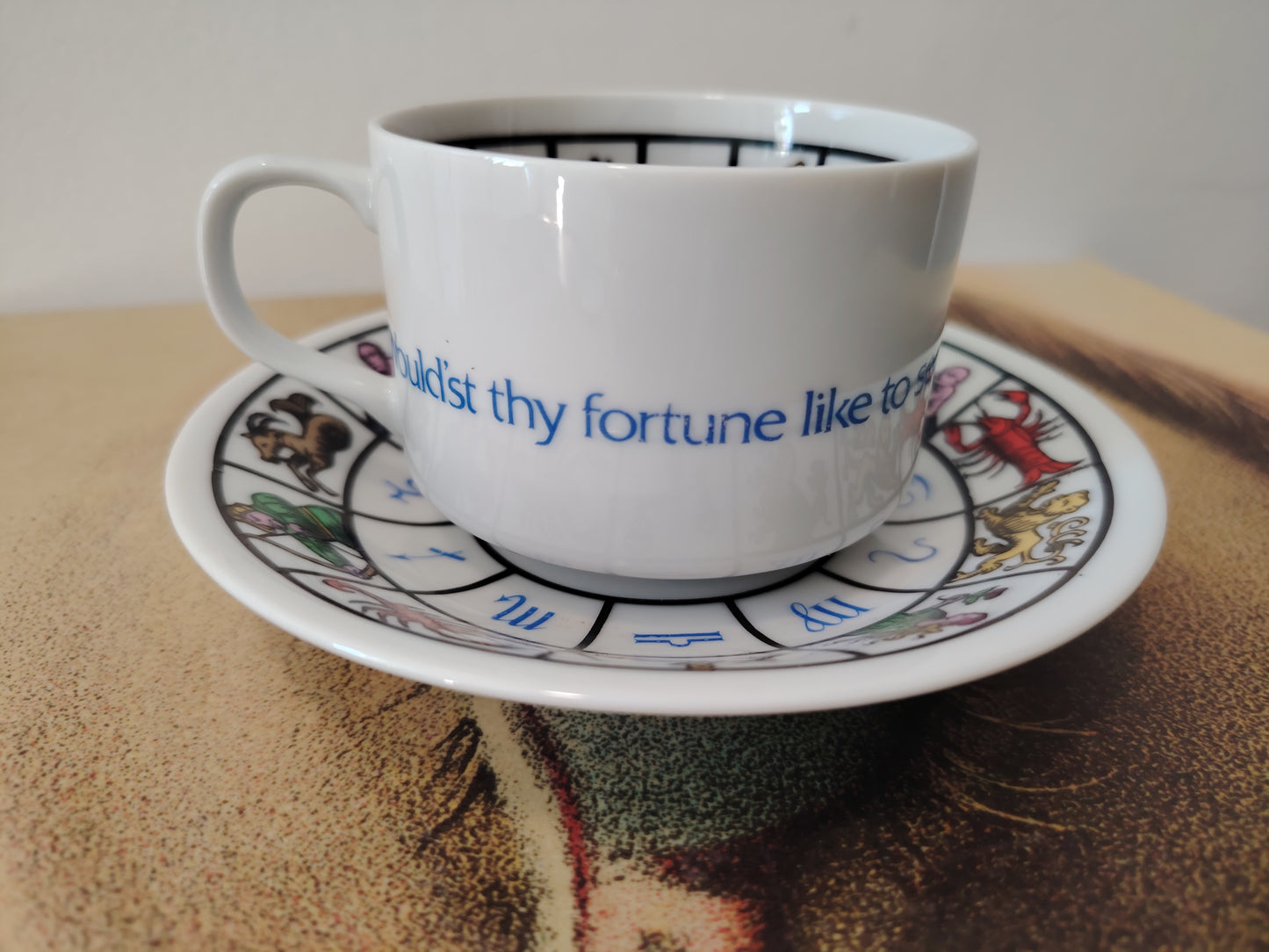 Vintage Fortune Cup and Saucer