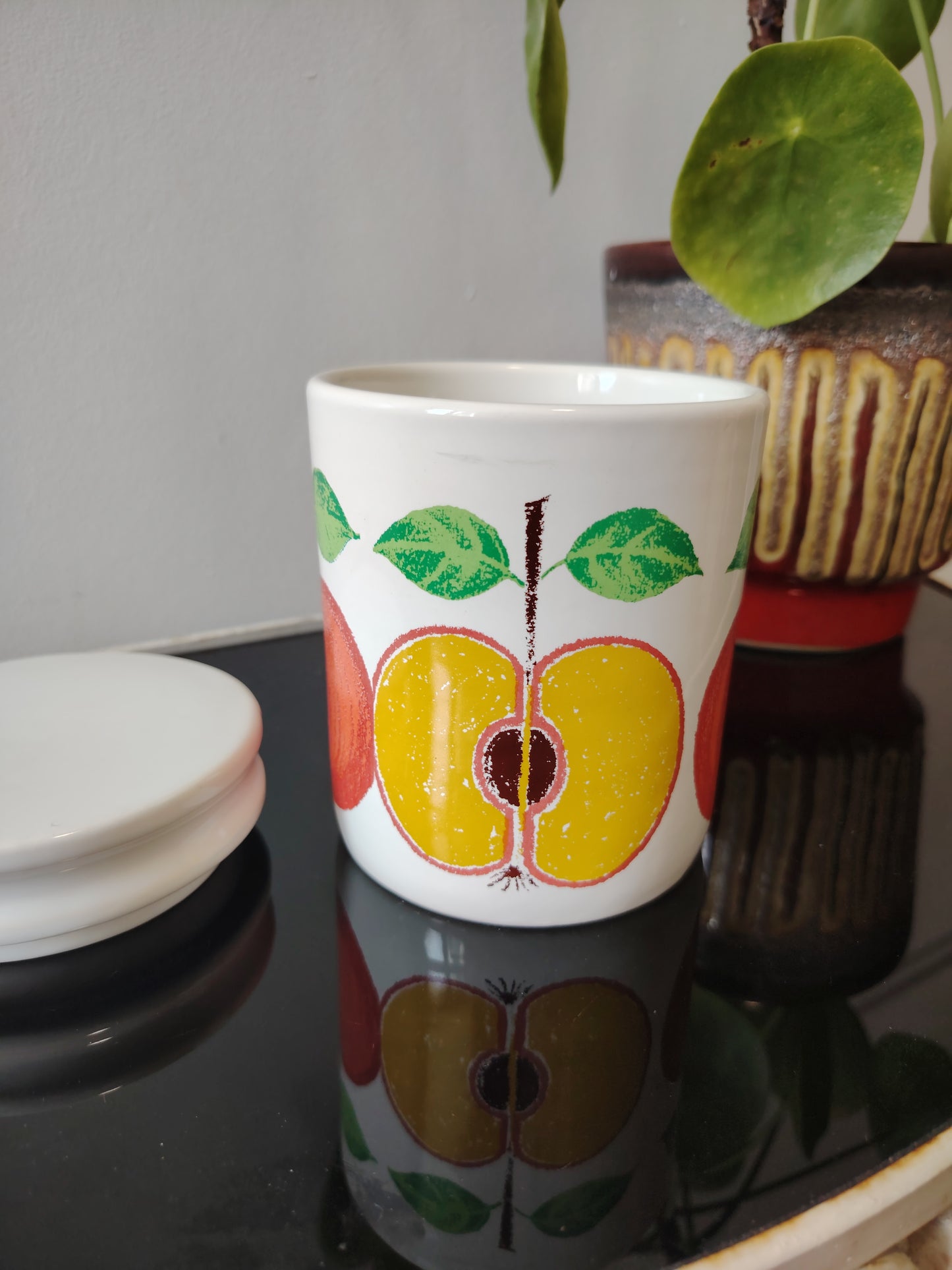 Vintage West German Apple design Cannister
