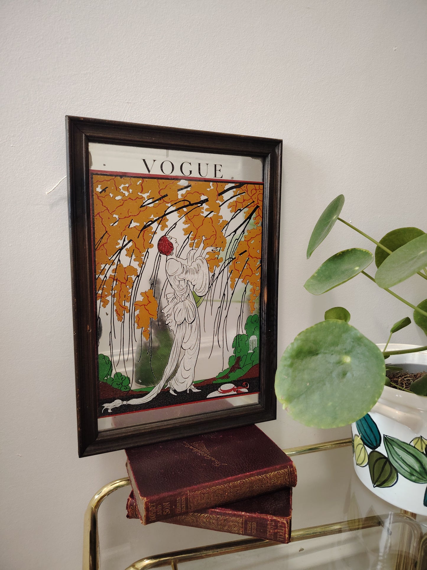 Vintage Art Deco Vogue Mirror