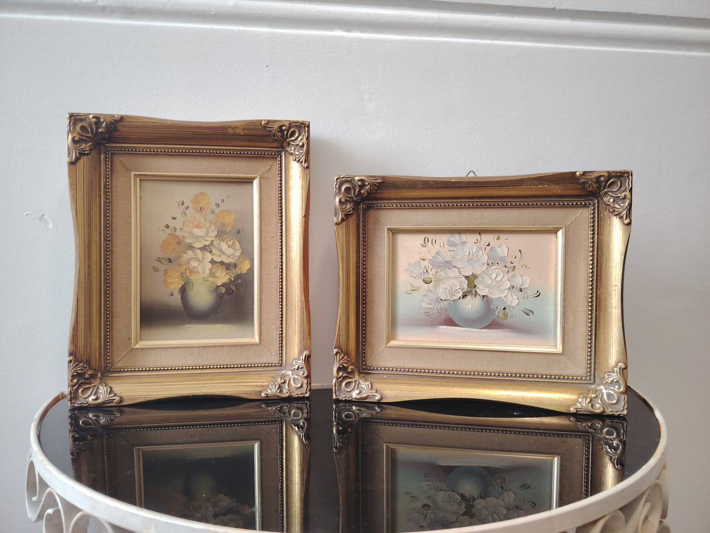 Pair of Vintage Original Oil Paintings