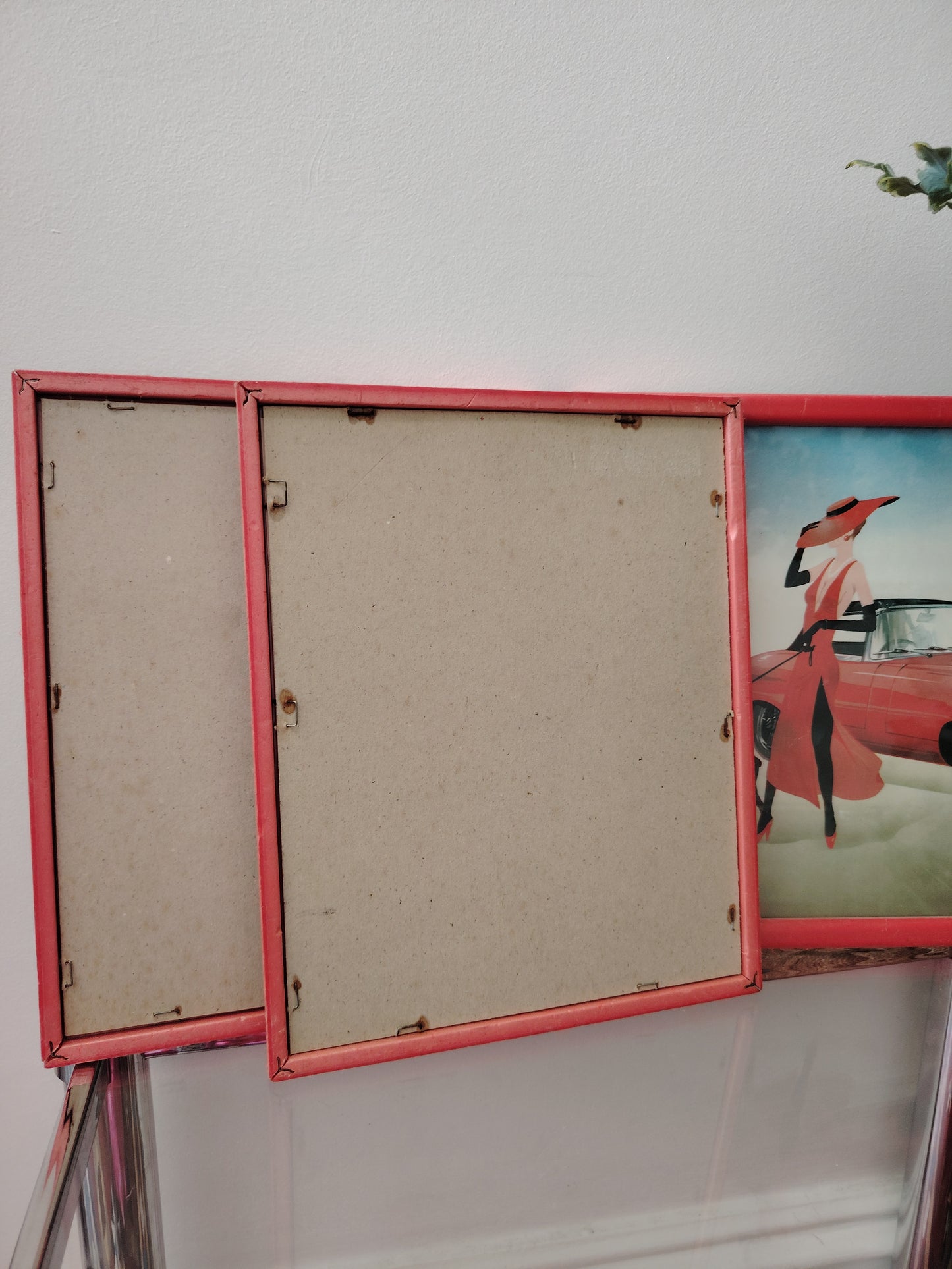Trio of Vintage 80's Framed Art Prints