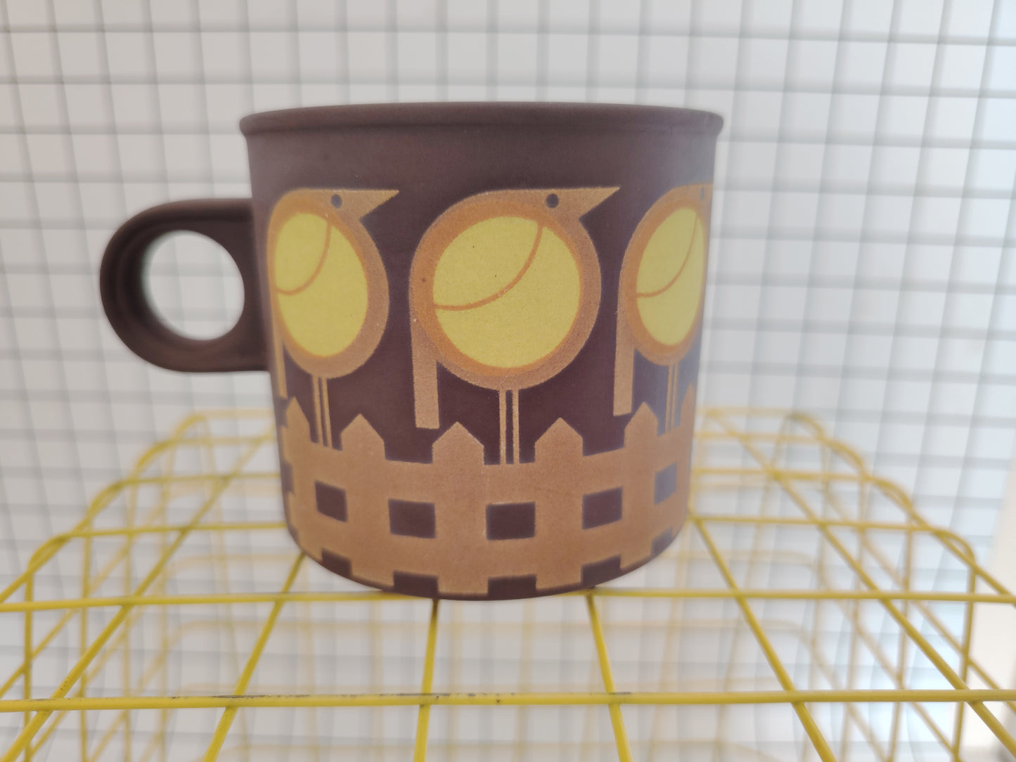 70s Hornsea Yellow Bird Mug
