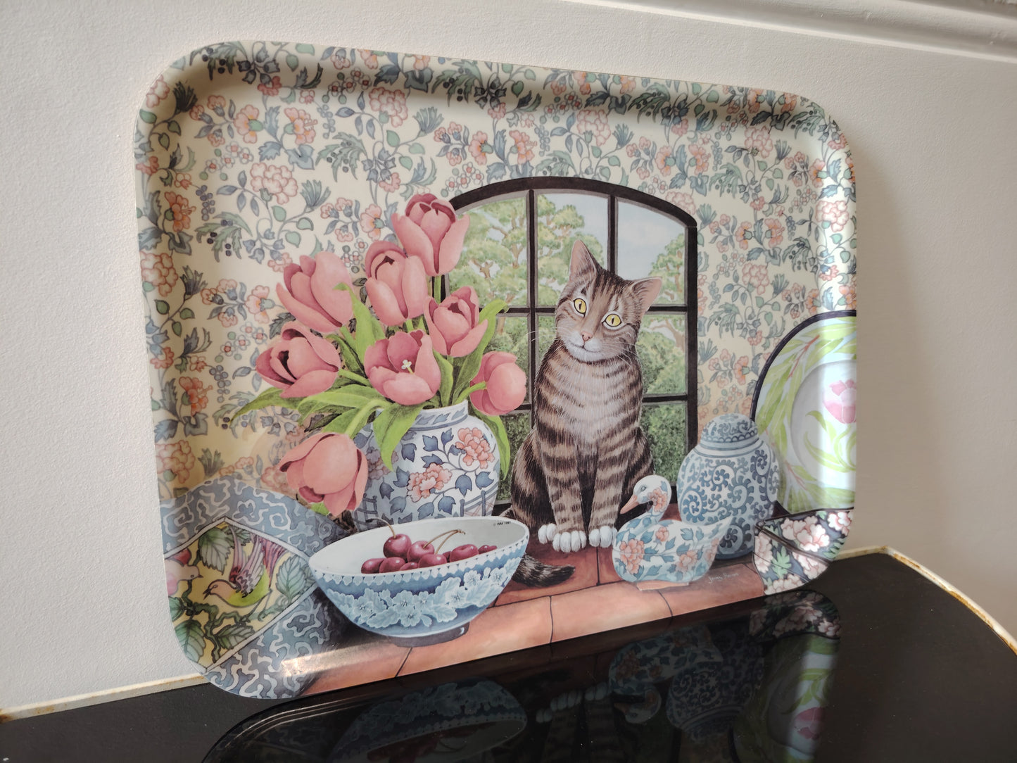 1980's Vintage Cat Tray by Jenny Barron