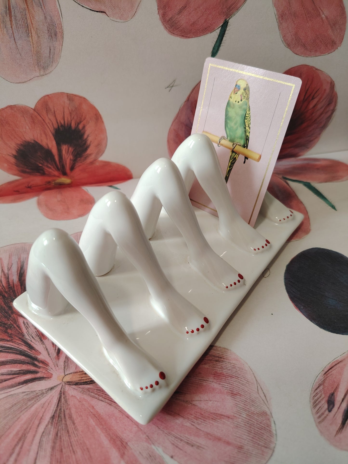Rare Vintage Carltonware Legs Toast Rack