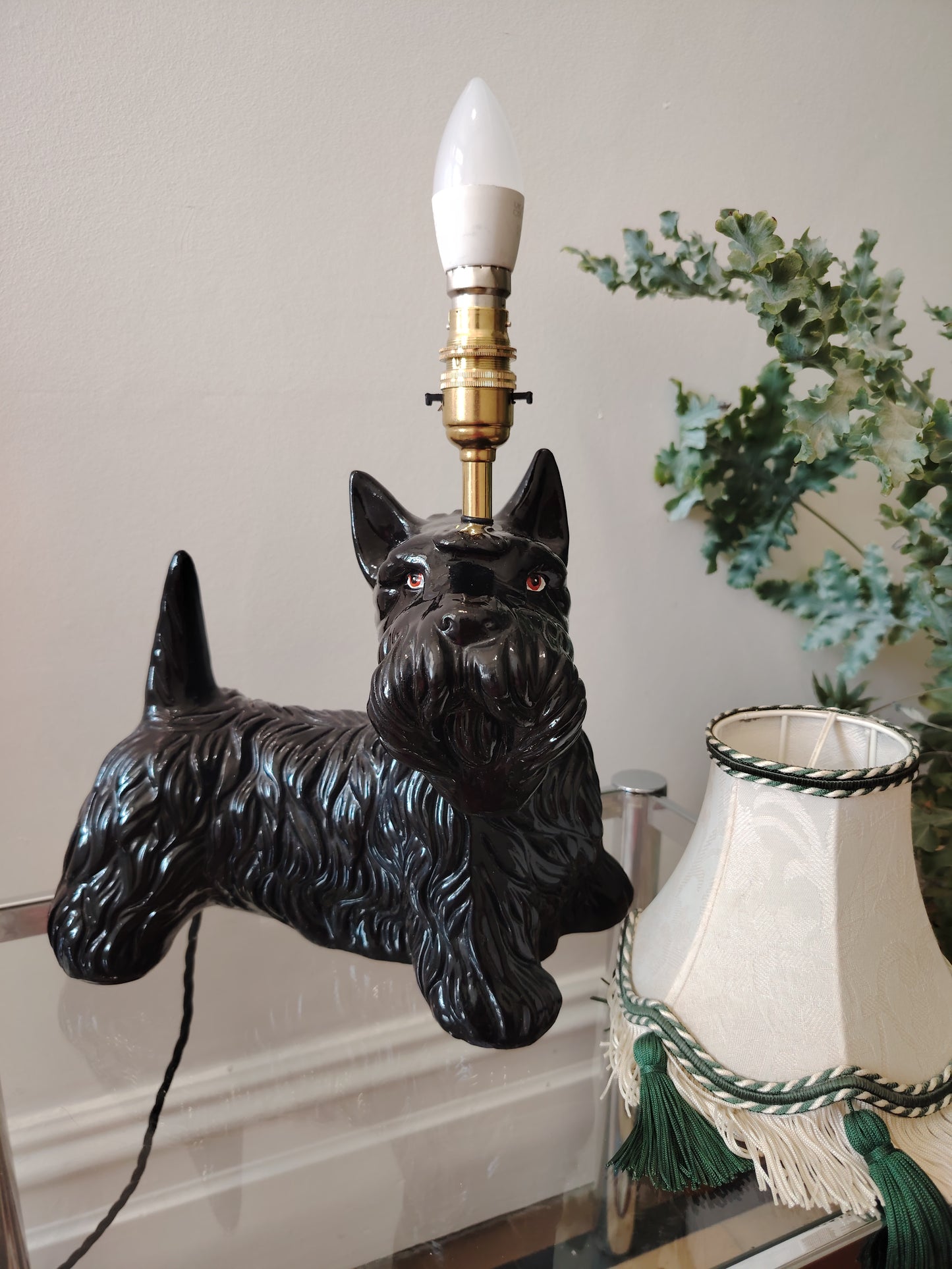 Upcycled Scottie Dog Lamp