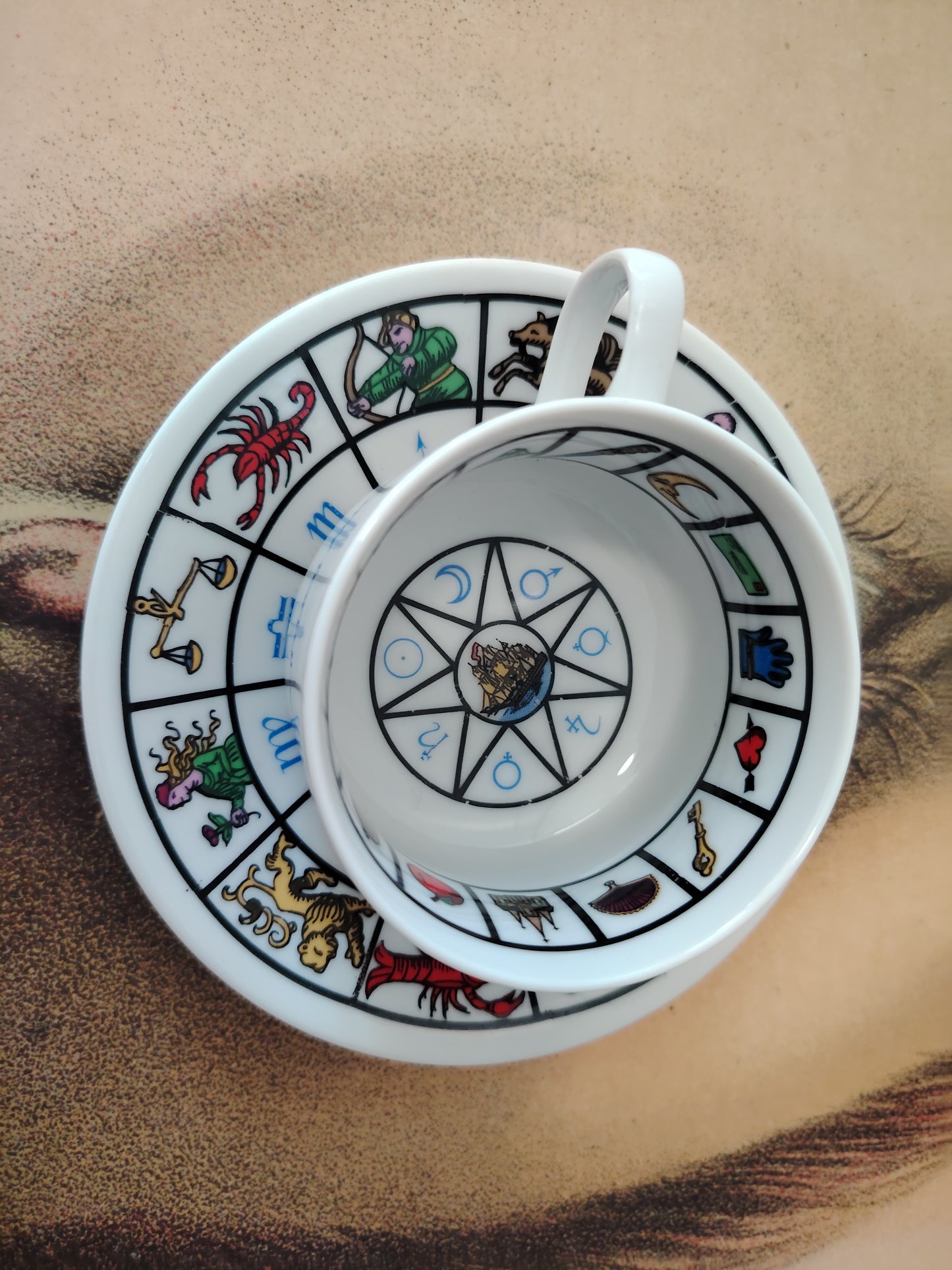 Vintage Fortune Cup and Saucer