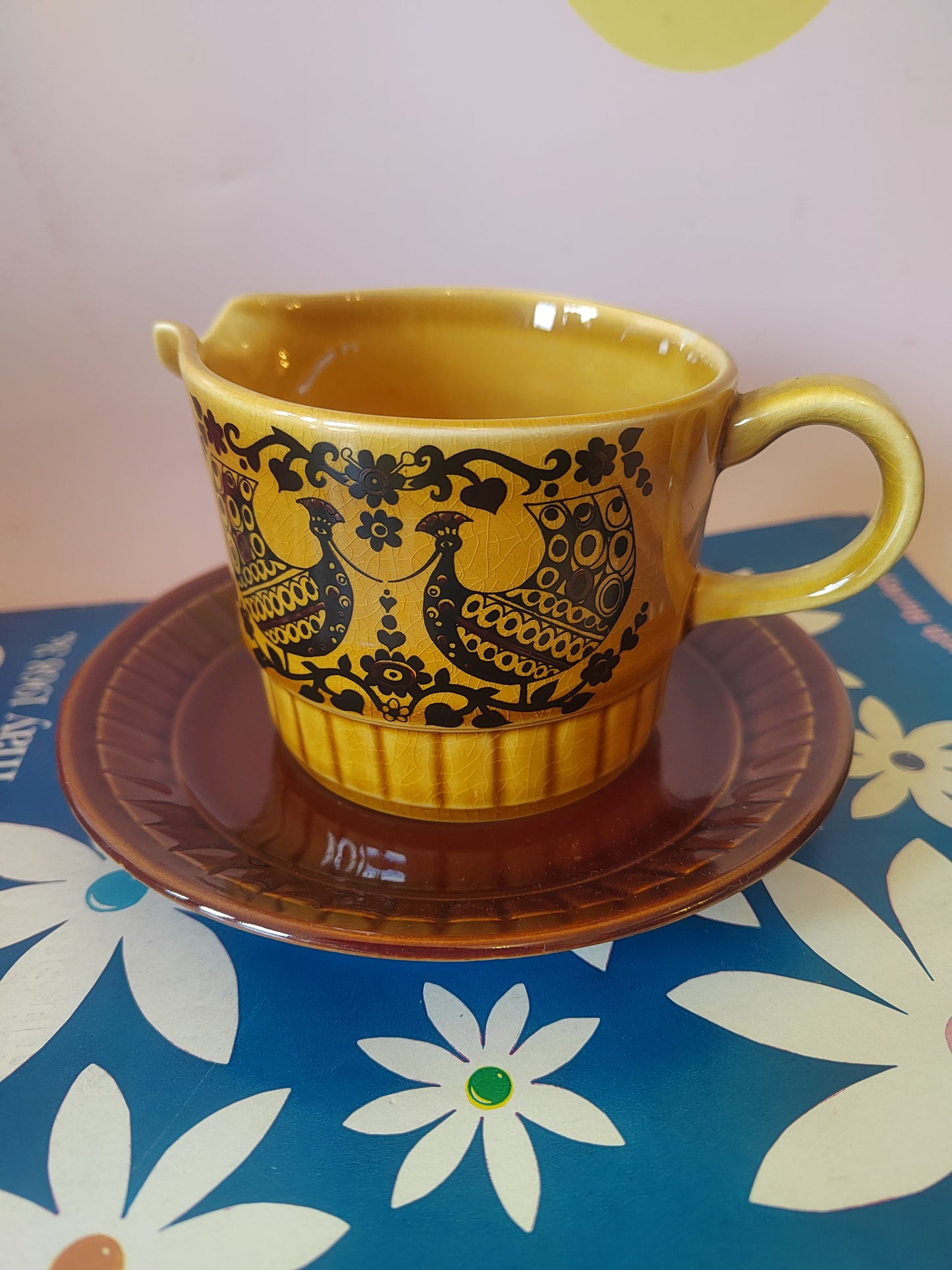 Vintage Palissy "Duet" Milk Jug