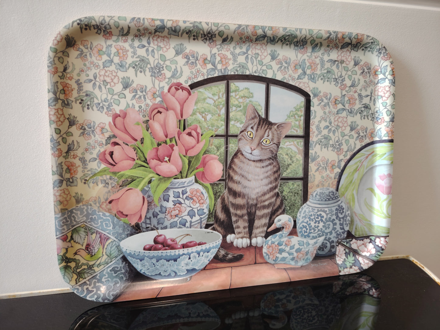 1980's Vintage Cat Tray by Jenny Barron