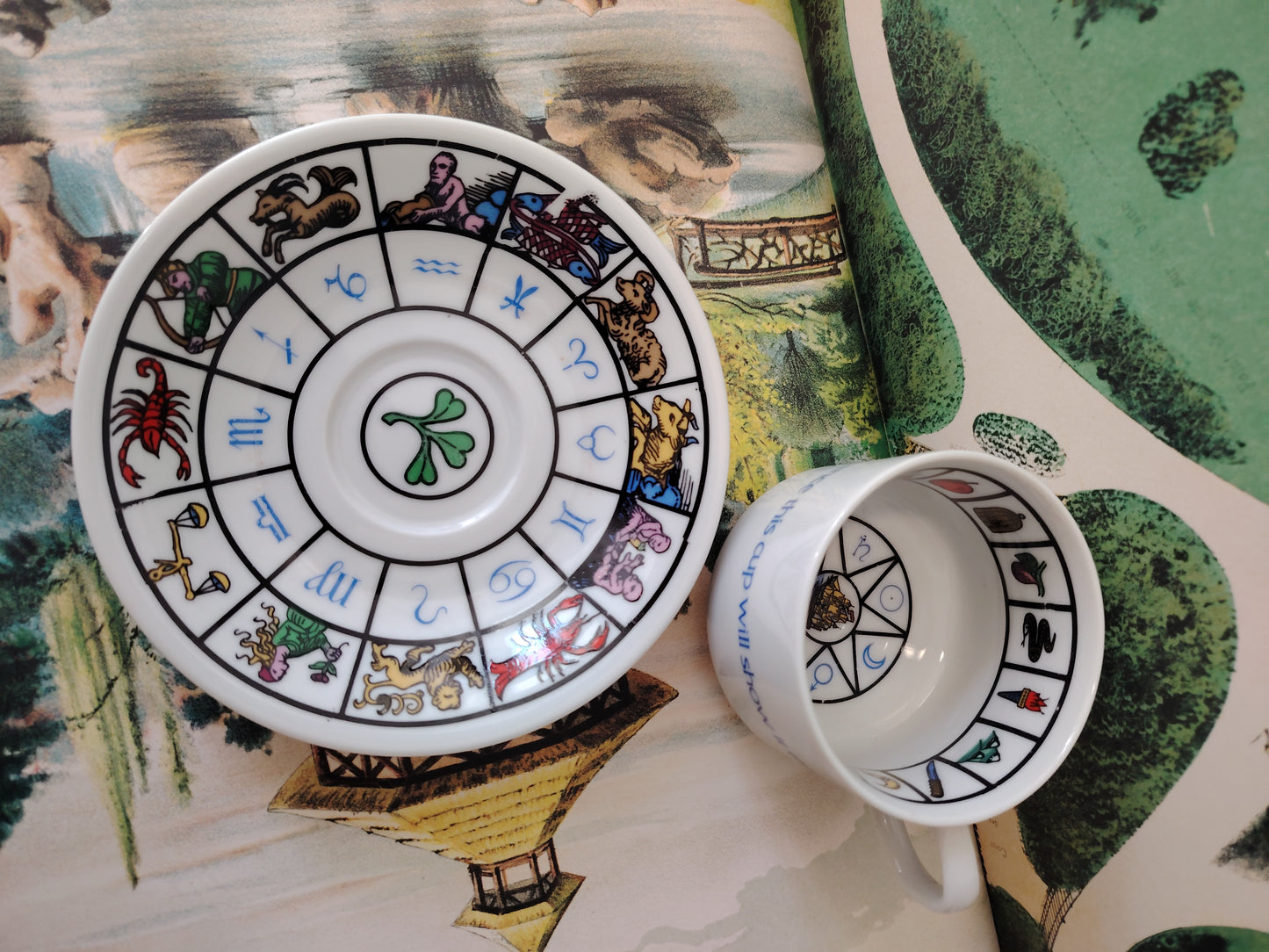Vintage Fortune Cup and Saucer