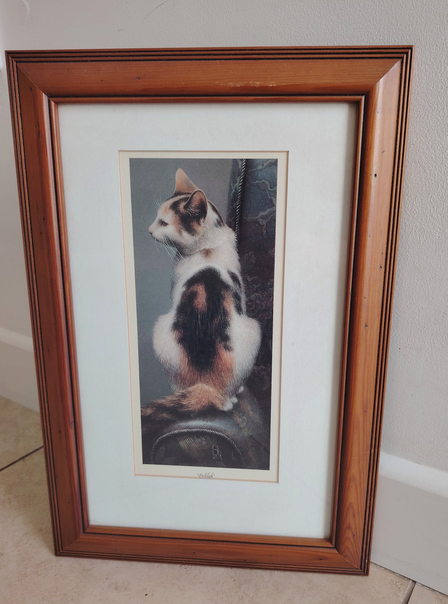 Pair of 90's Cat Prints "Samson and Delilah"