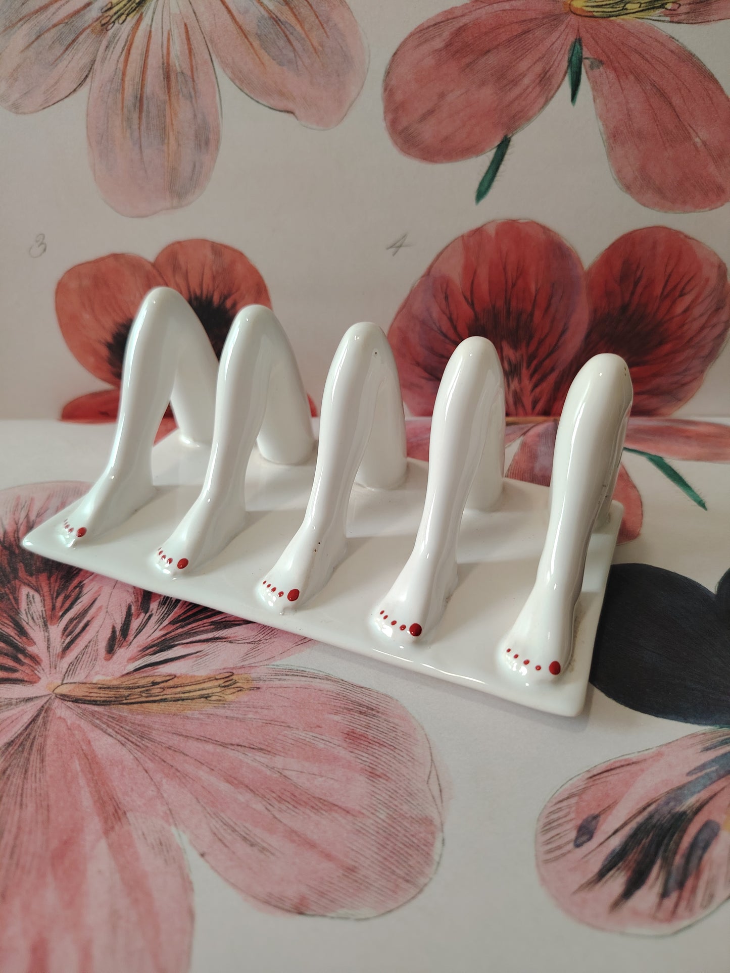 Rare Vintage Carltonware Legs Toast Rack
