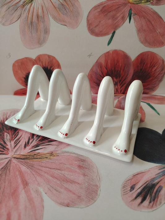 Rare Vintage Carltonware Legs Toast Rack