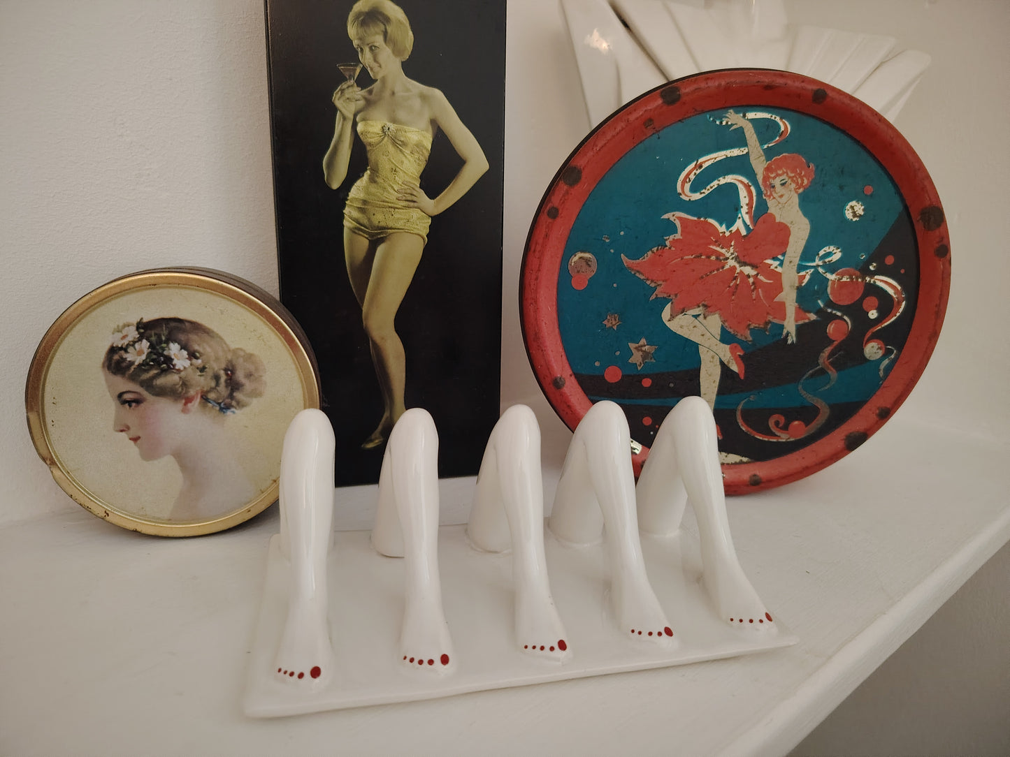 Rare Vintage Carltonware Legs Toast Rack