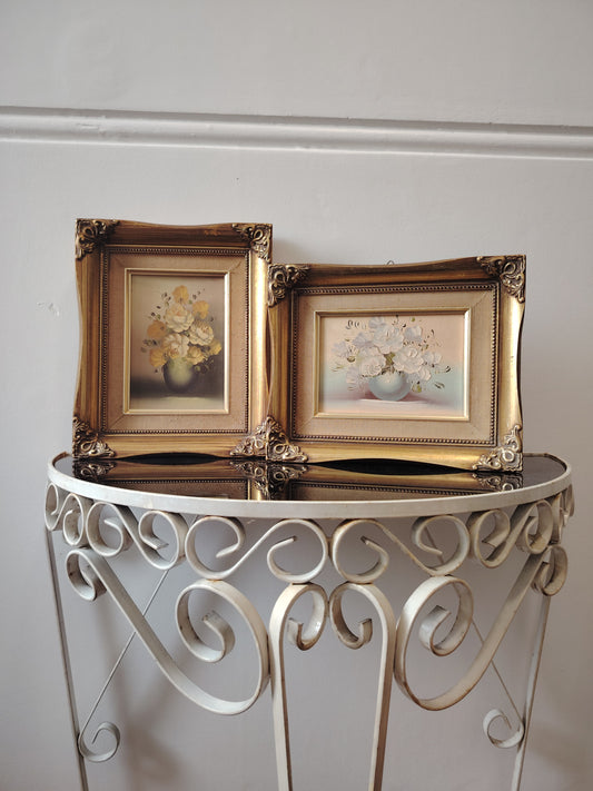 Pair of Vintage Original Oil Paintings