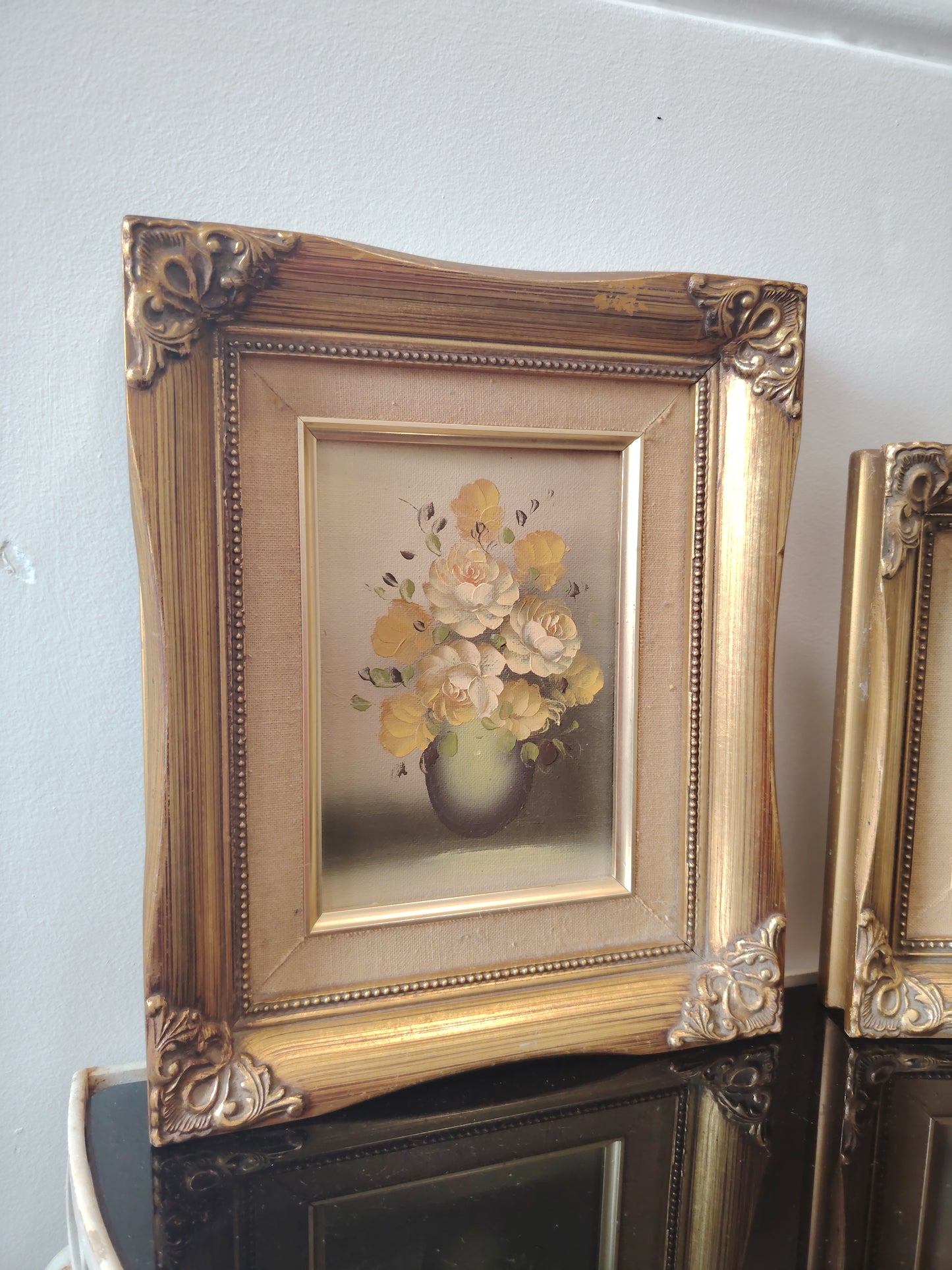 Pair of Vintage Original Oil Paintings