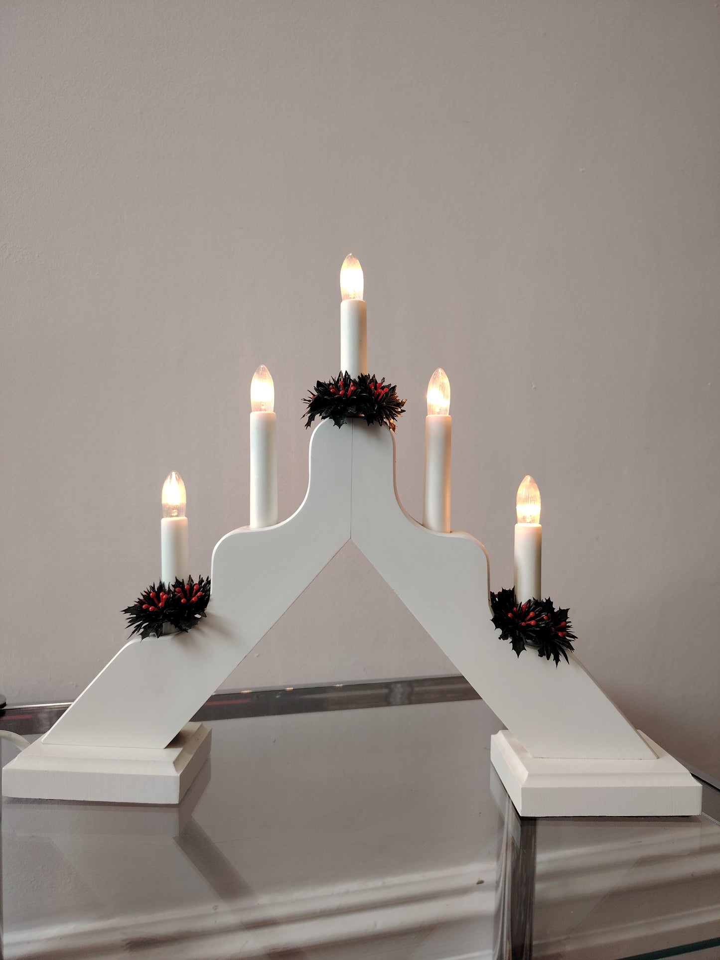 Vintage 70's Swedish Christmas Candle Bridge