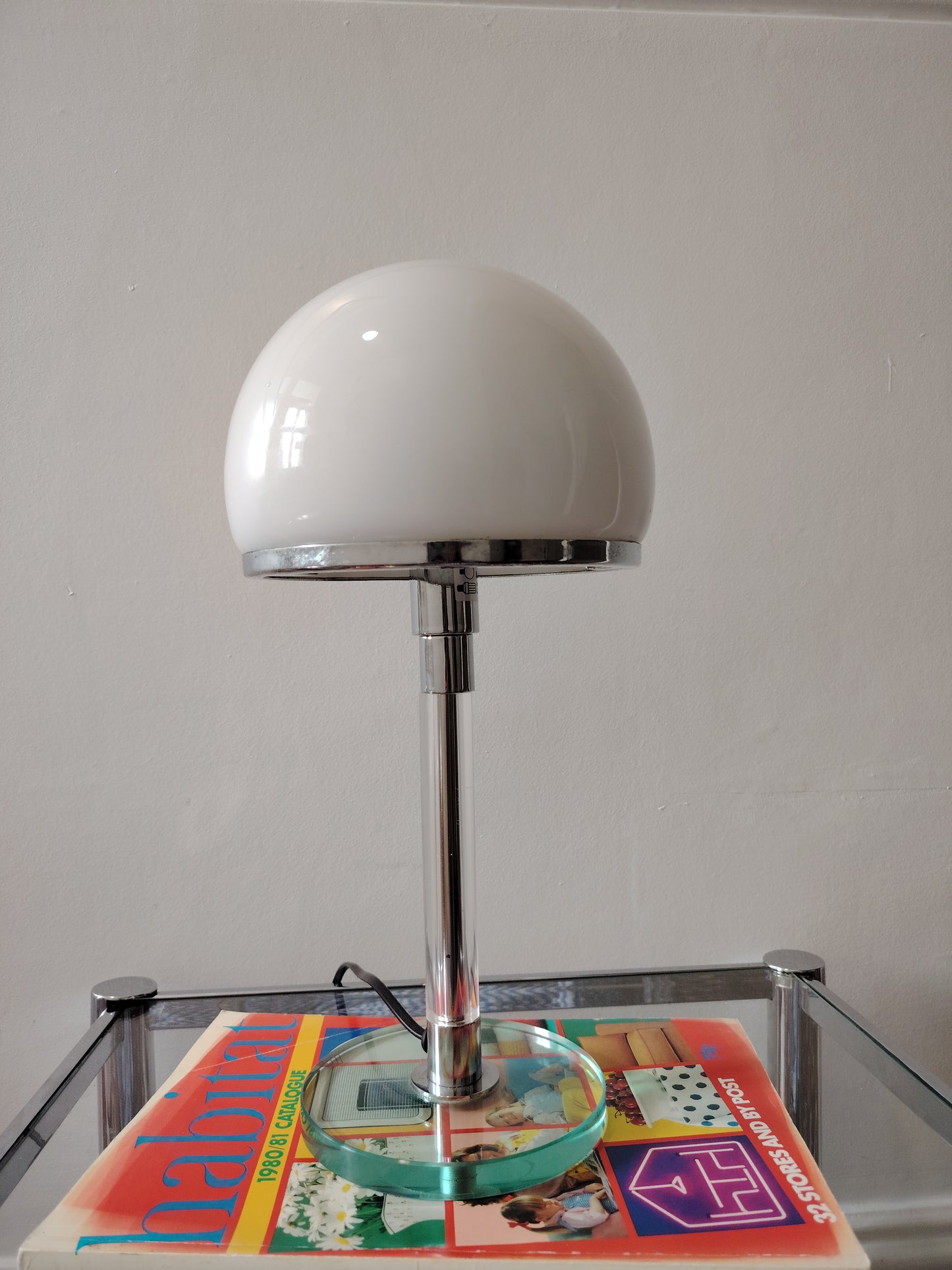 Vintage Bauhaus Style Mushroom Lamp