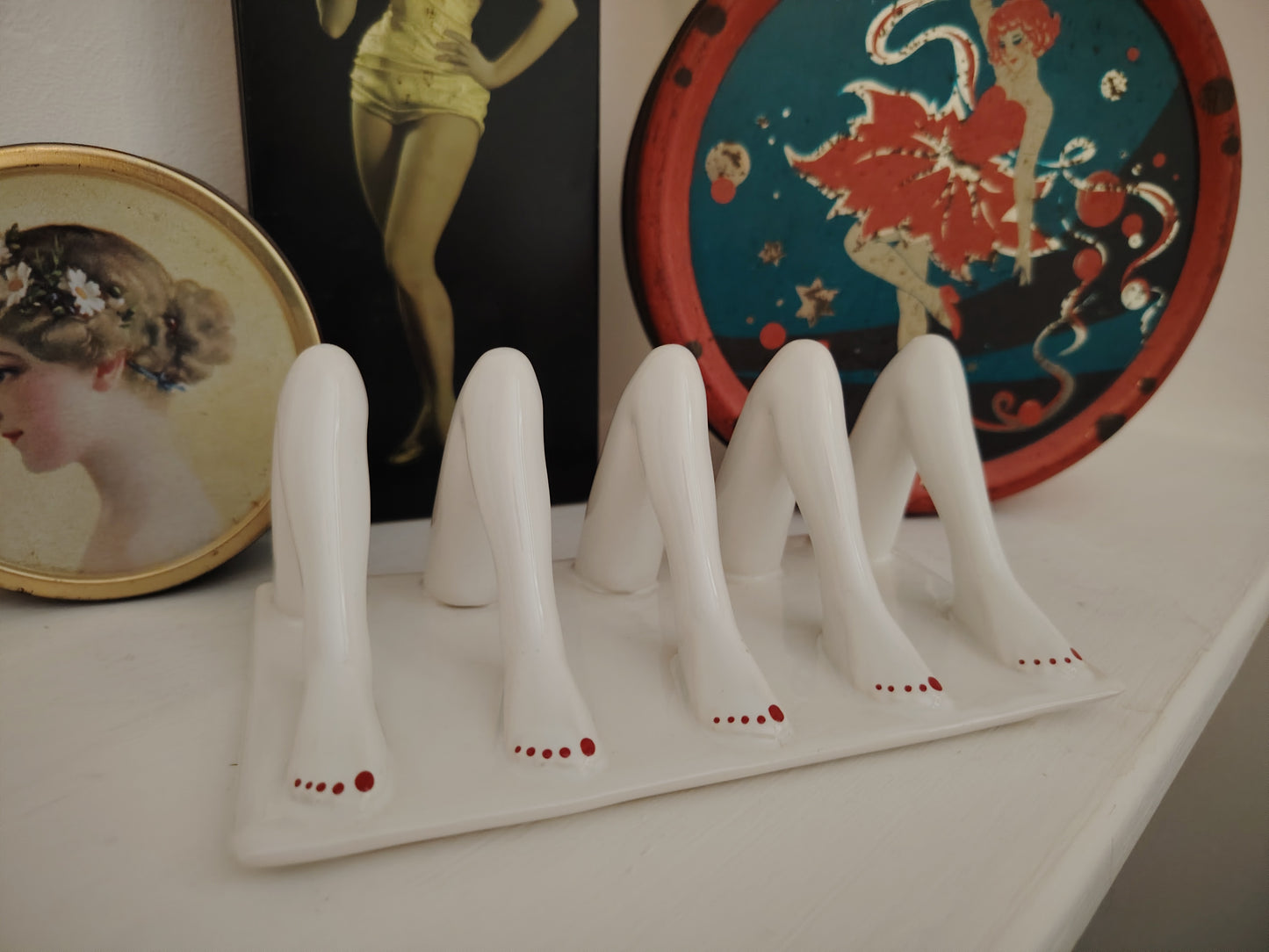 Rare Vintage Carltonware Legs Toast Rack