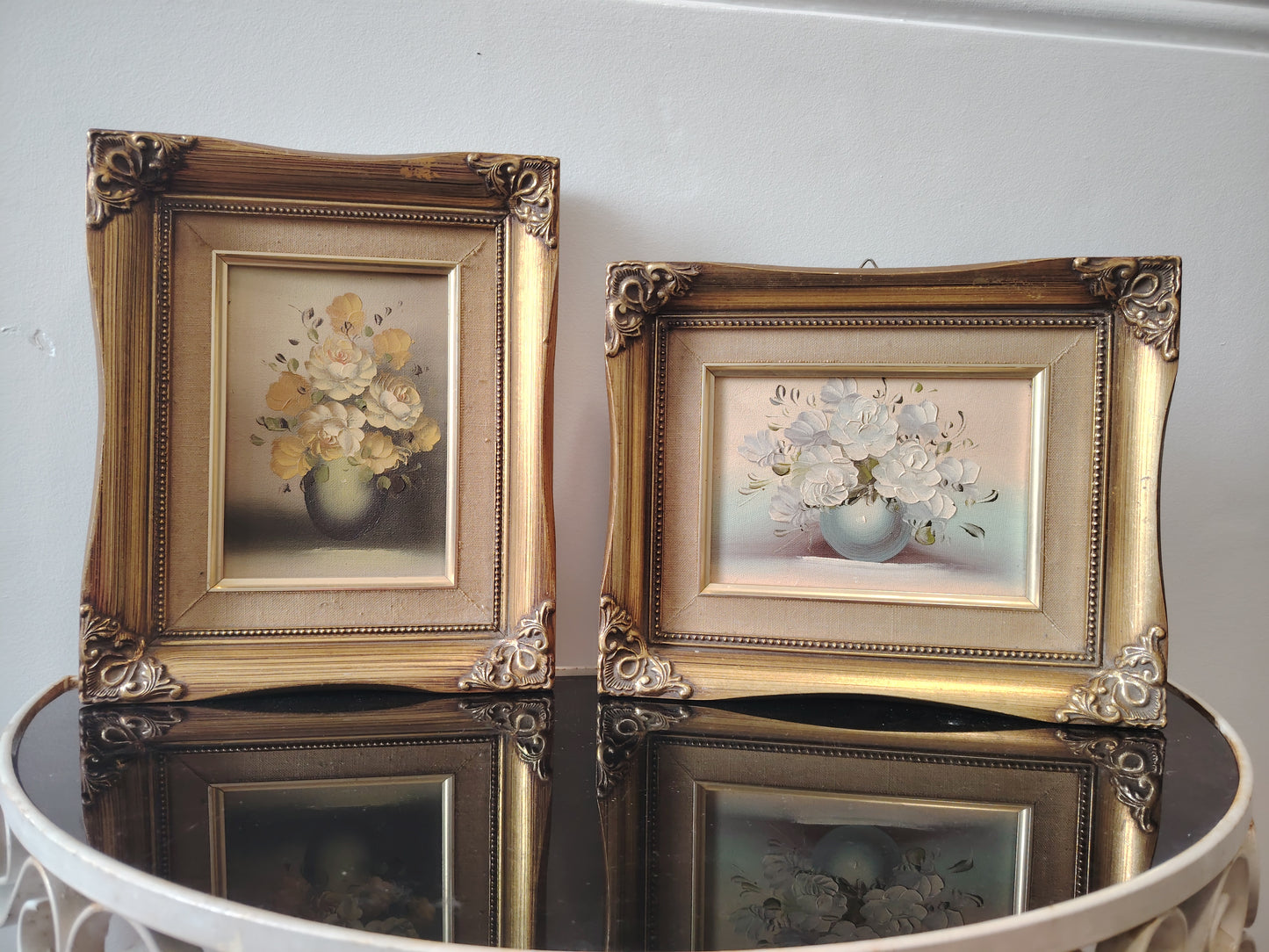 Pair of Vintage Original Oil Paintings
