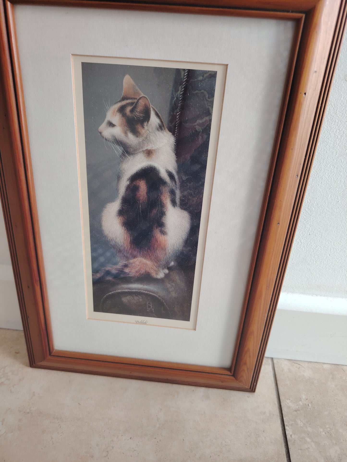 Pair of 90's Cat Prints "Samson and Delilah"
