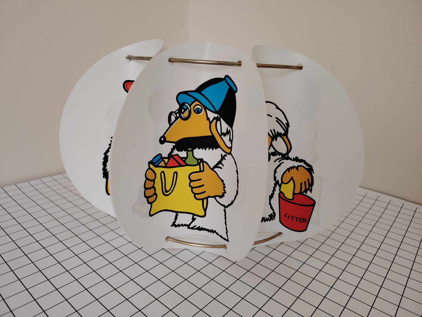Vintage 70's Wombles Lamp Shade