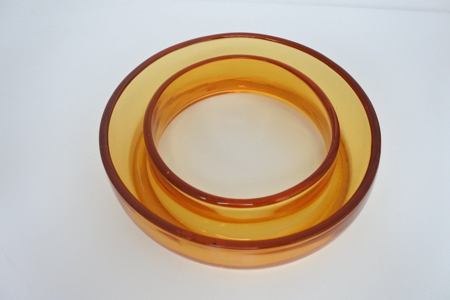 Vintage Amber Glass Posey Ring