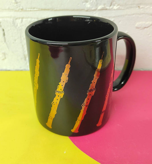 2001 Albert Elovitz 22kt Gold Plated Flute design Mug