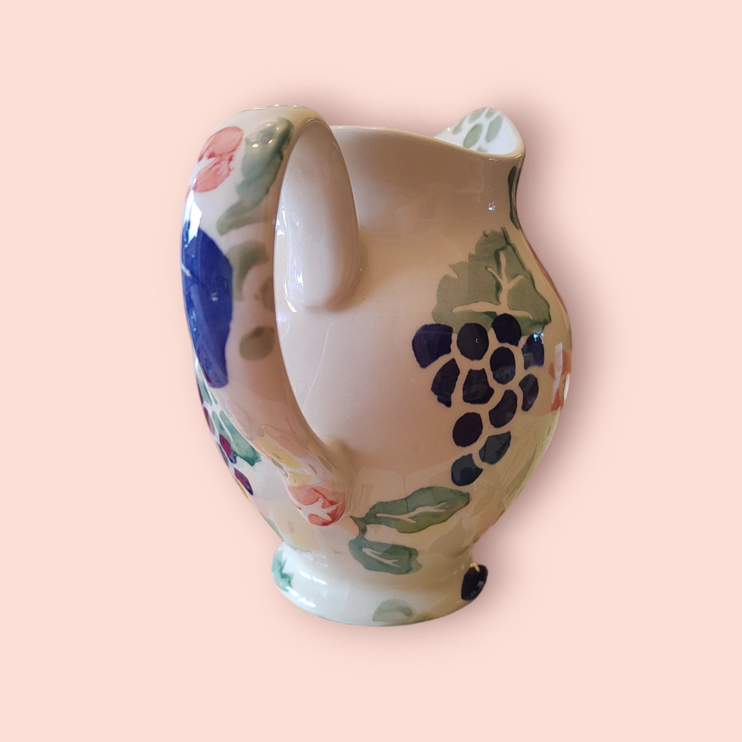 90's Royal Winton "Bordeaux" Sponge Ware Jug/ Vase